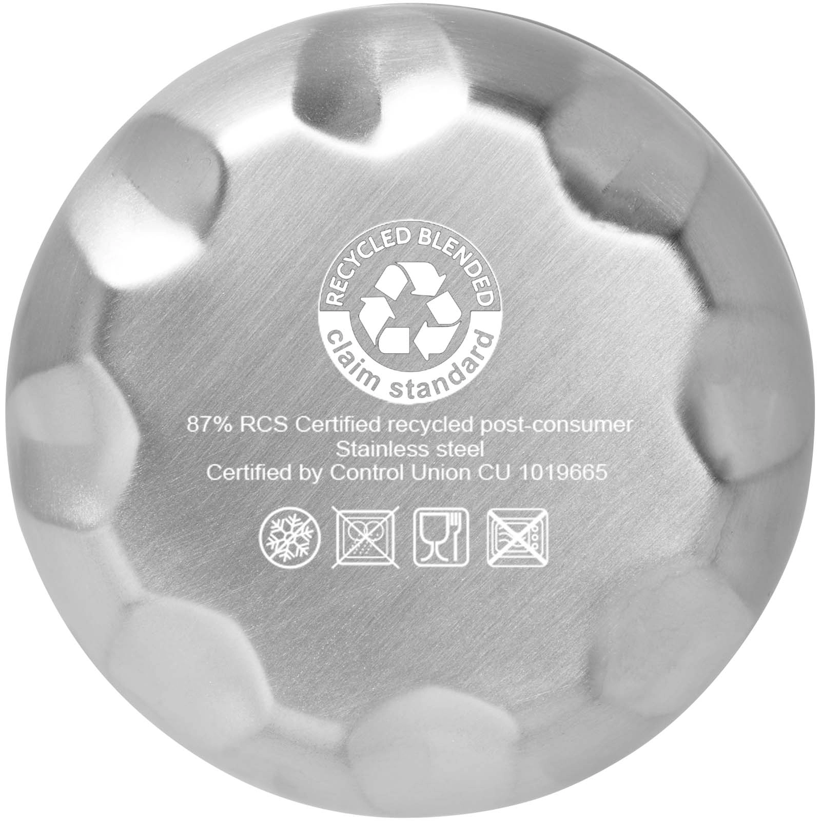 Immagine Borraccia termica in acciaio inossidabile riciclato certificato RCS con isolamento sottovuoto in rame da 500 ml Cove 