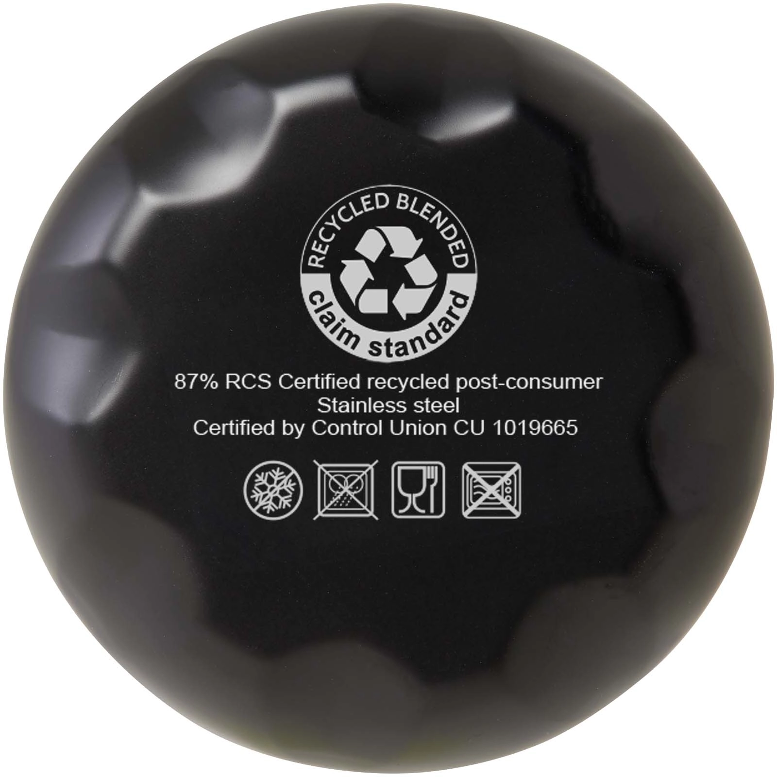 Immagine Borraccia termica in acciaio inossidabile riciclato certificato RCS con isolamento sottovuoto in rame da 500 ml Cove 