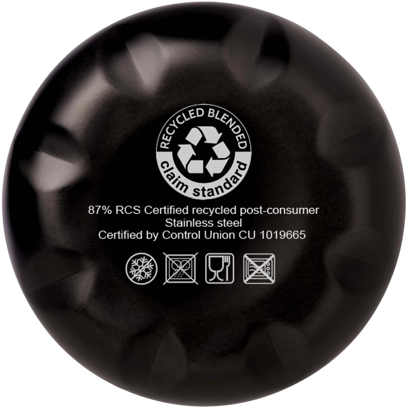 Immagine Borraccia termica in acciaio inossidabile riciclato certificato RCS con isolamento sottovuoto in rame da 500 ml Cove 