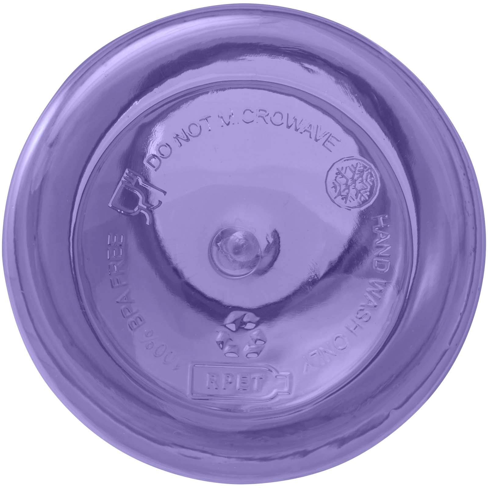 Immagine Borraccia in plastica riciclata certificata RCS da 400 ml con moschettone Oregon