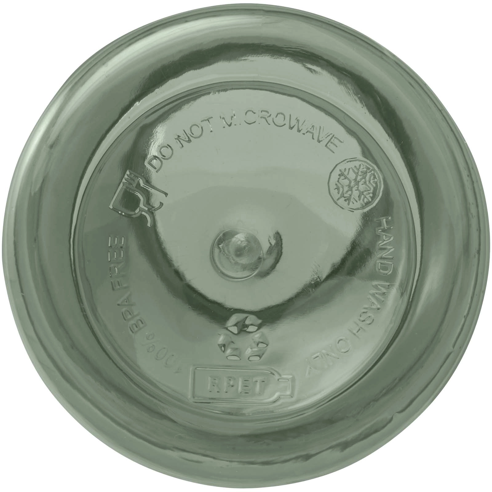 Immagine Borraccia in plastica riciclata certificata RCS da 400 ml con moschettone Oregon