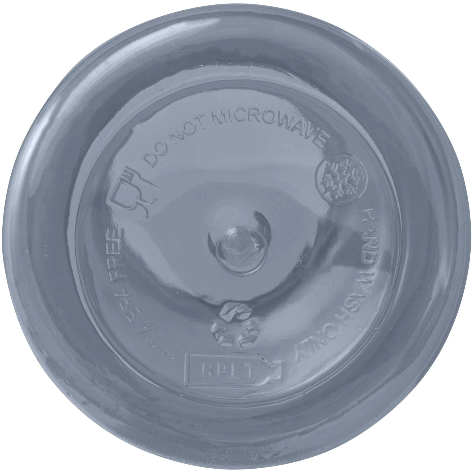 Immagine Borraccia in plastica riciclata certificata RCS da 400 ml con moschettone Oregon