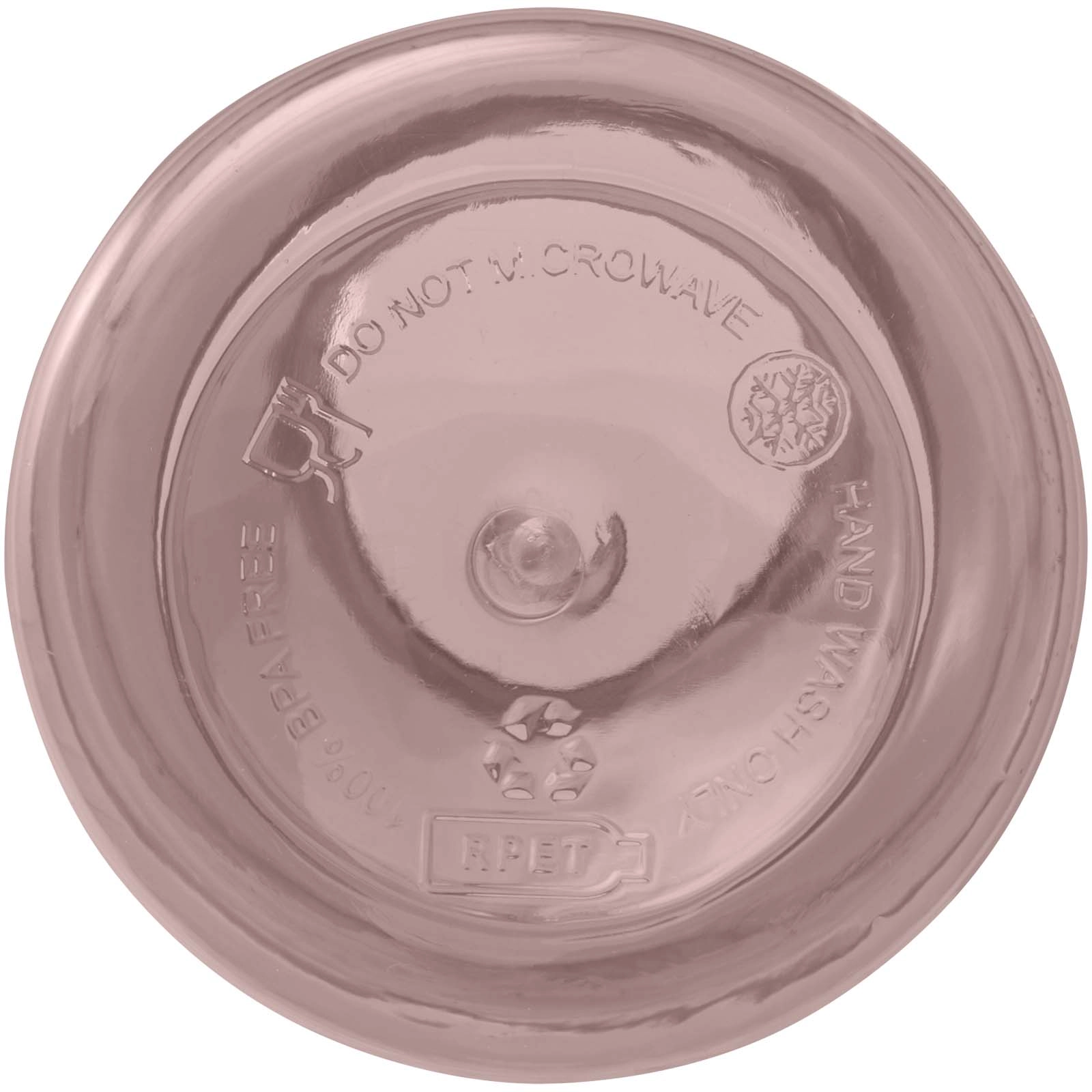 Immagine Borraccia in plastica riciclata certificata RCS da 400 ml con moschettone Oregon