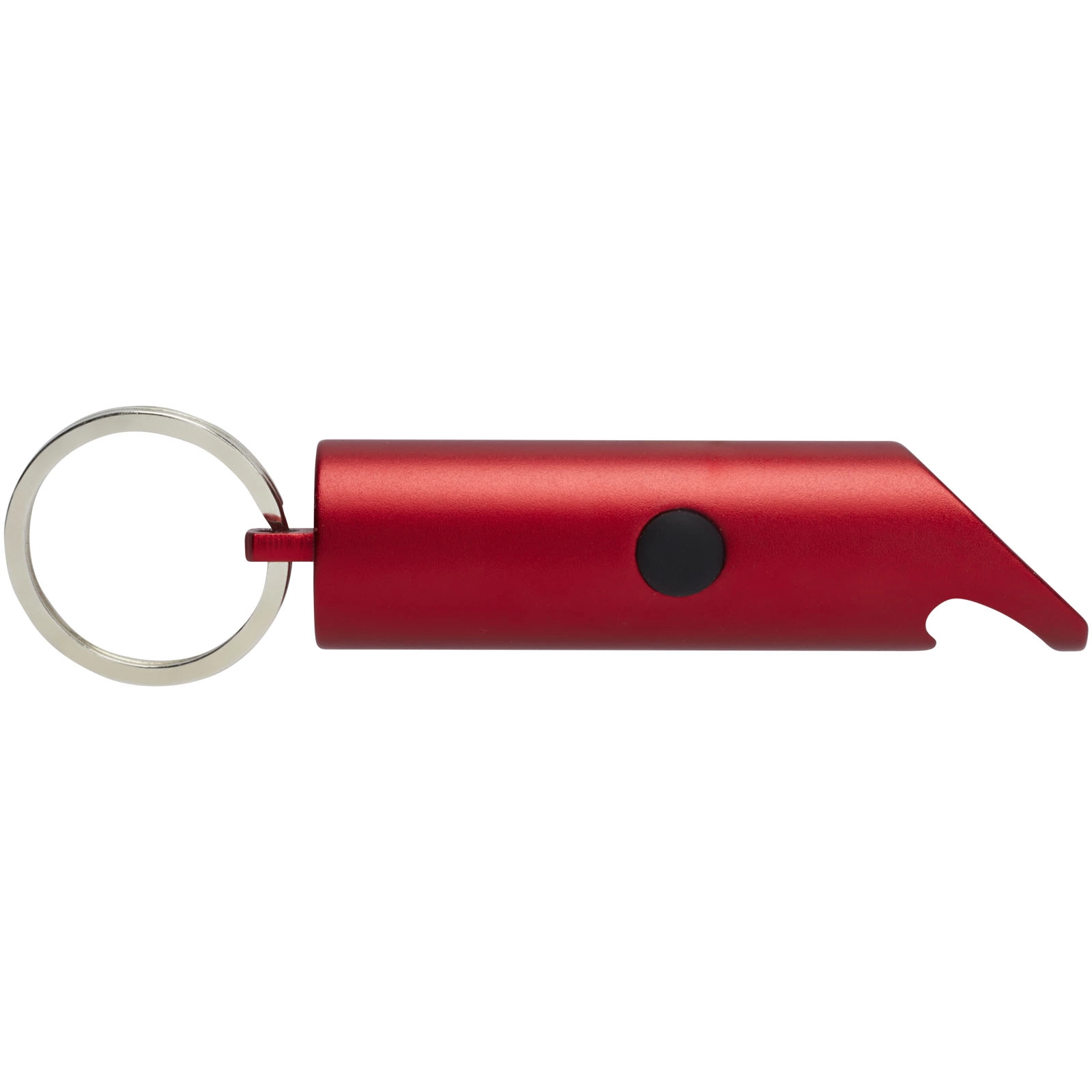 Immagine Portachiavi con torcia a LED e apribottiglie in alluminio riciclato IPX Flare