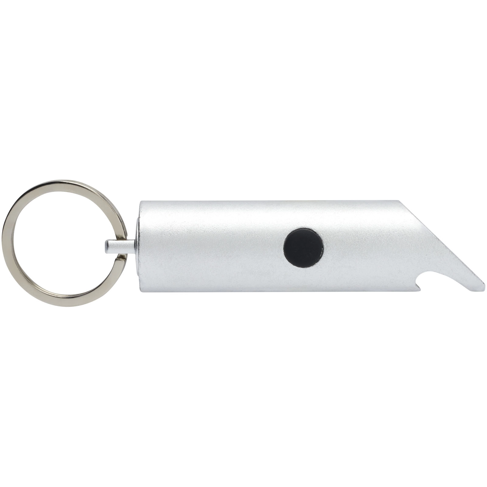 Immagine Portachiavi con torcia a LED e apribottiglie in alluminio riciclato IPX Flare