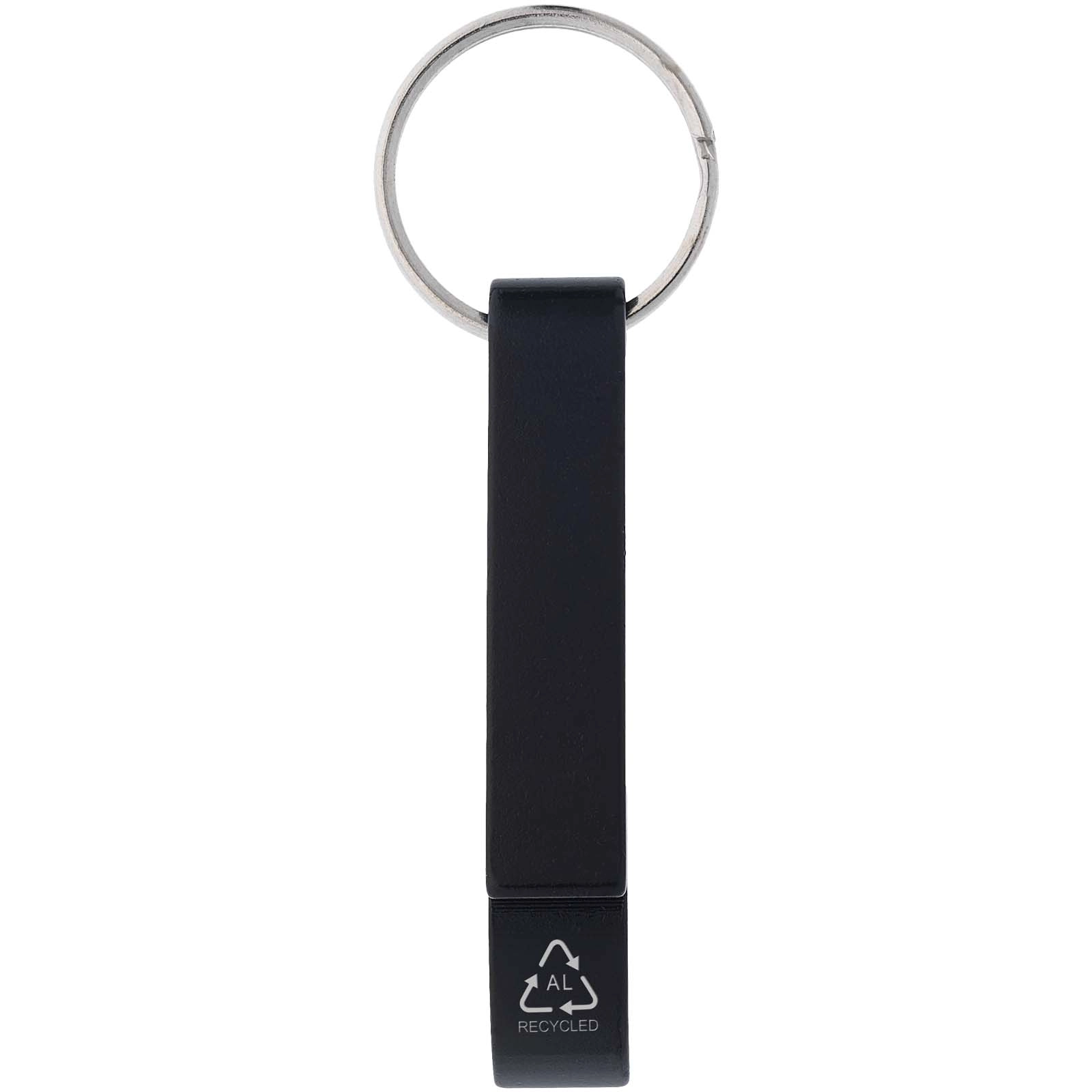 Immagine Portachiavi con apribottiglie e apriscatole in alluminio riciclato RCS Tao 