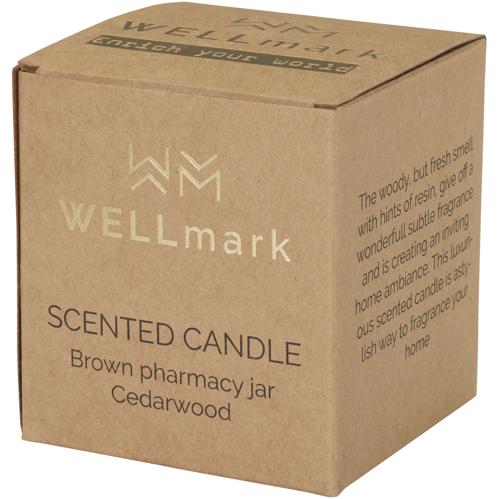 Immagine Candela profumata con fragranza legno di cedro da 650 g Wellmark Let' s Get Cozy