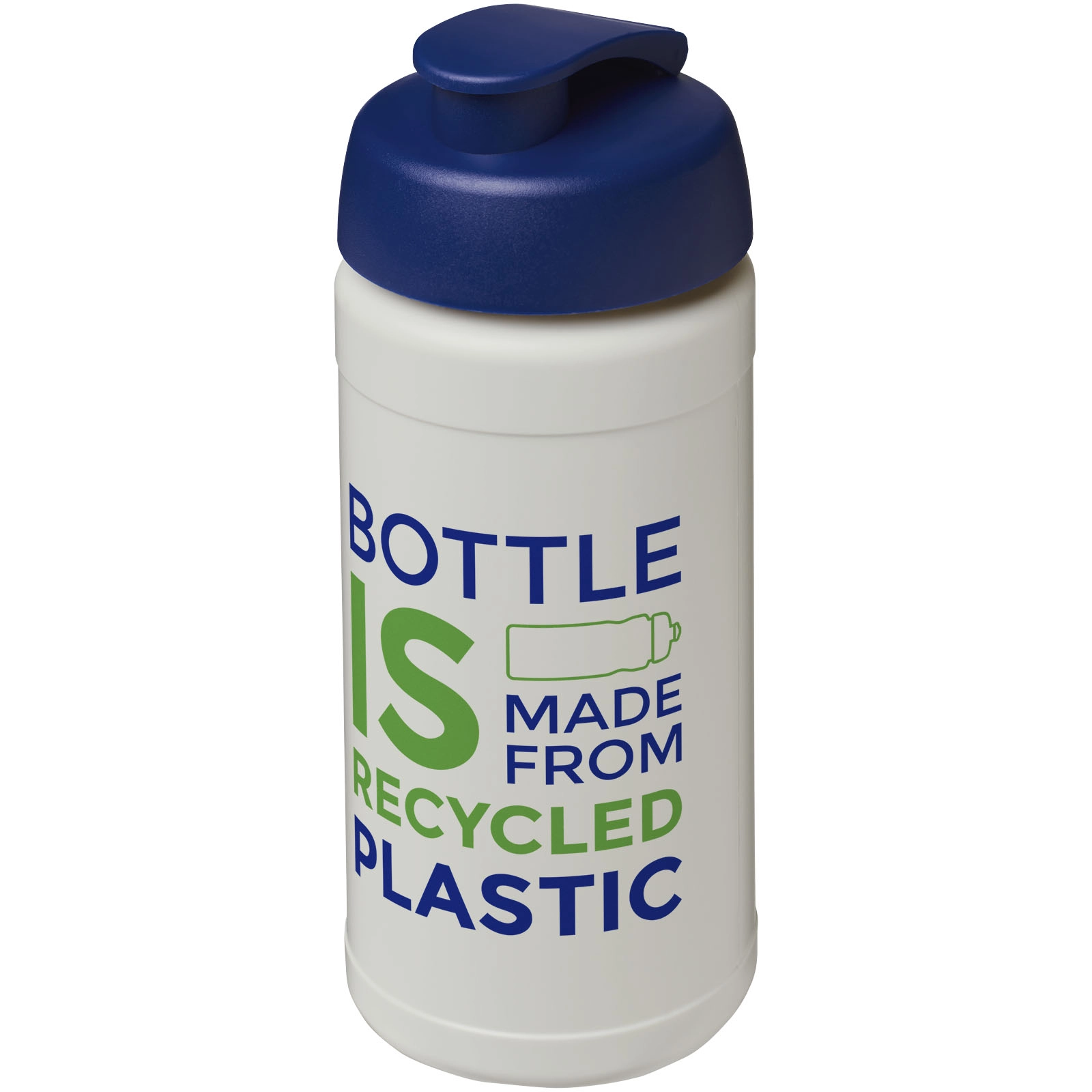 Immagine Borraccia sportiva in materiale riciclato con coperchio a scatto da 500 ml Baseline