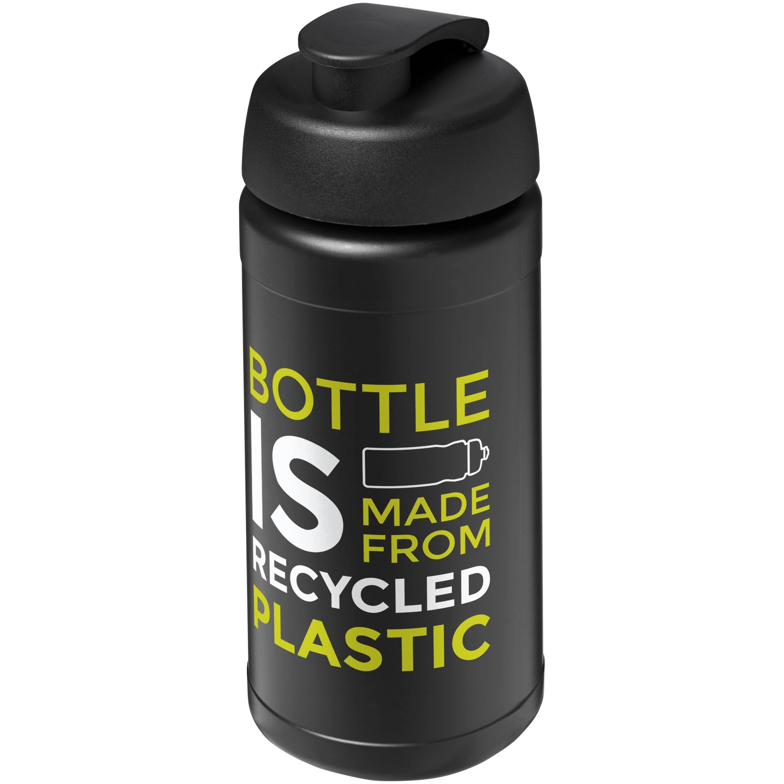 Immagine Borraccia sportiva in materiale riciclato con coperchio a scatto da 500 ml Baseline