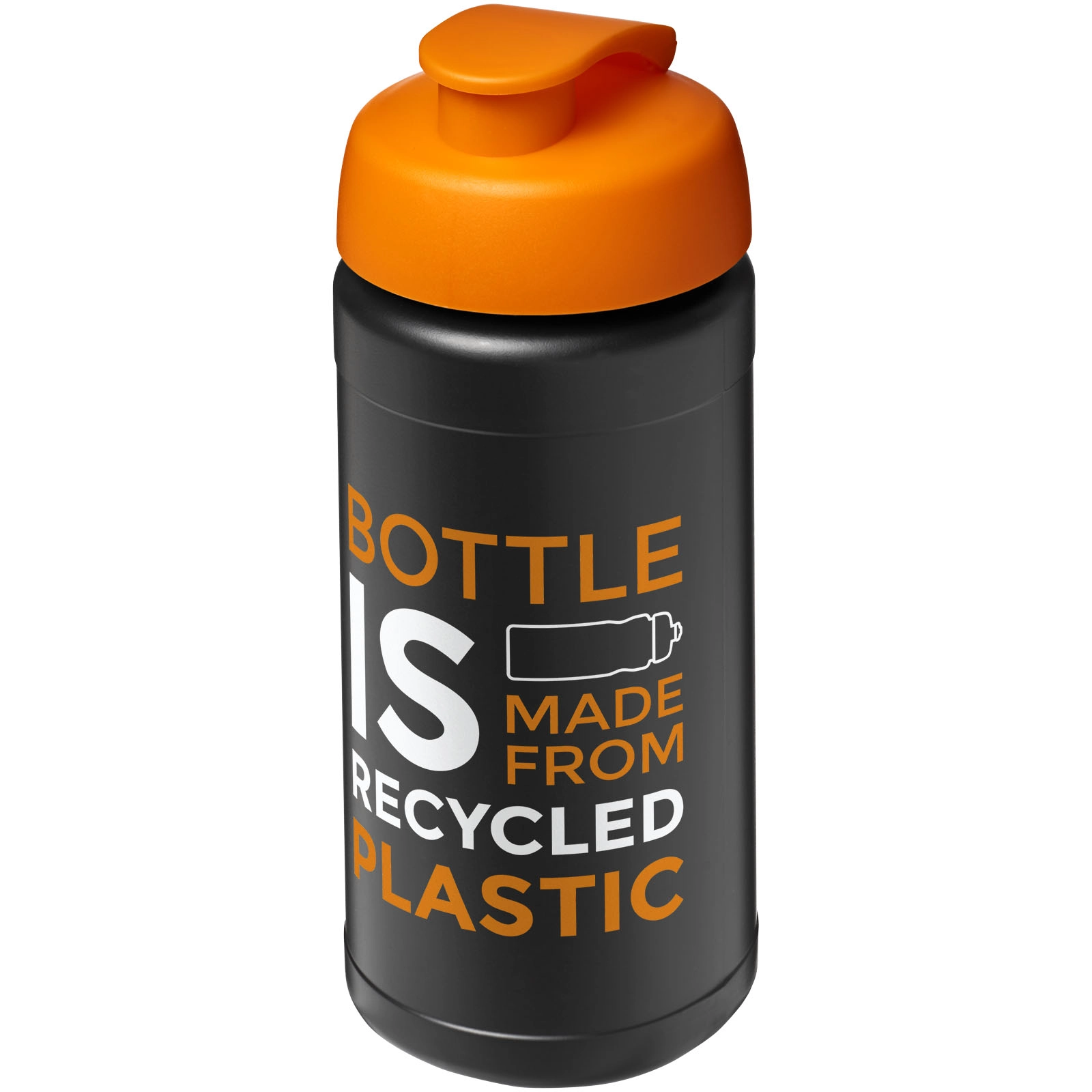 Immagine Borraccia sportiva in materiale riciclato con coperchio a scatto da 500 ml Baseline