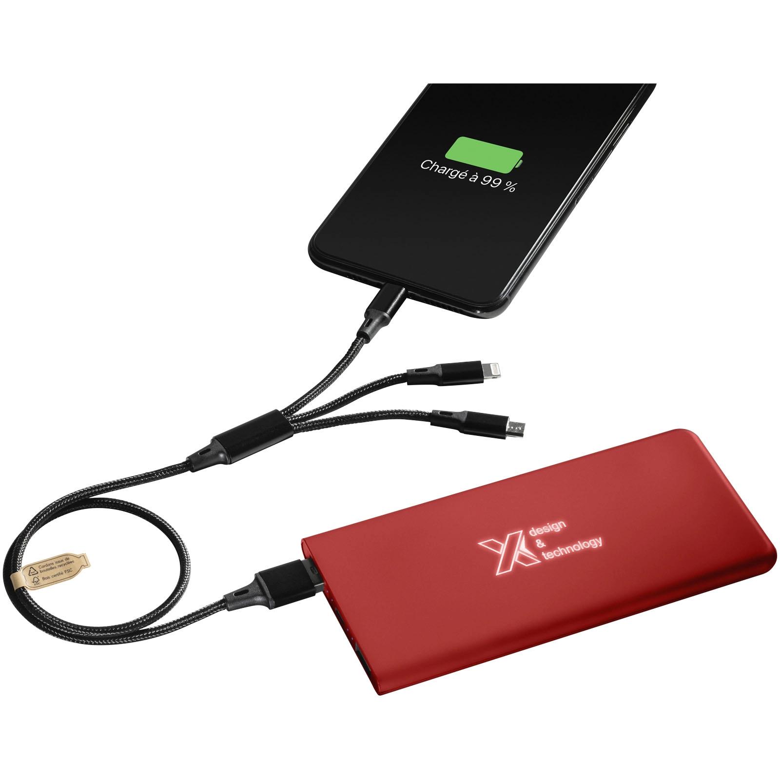 Immagine Power bank luminoso SCX.design P15 da 5000 mAh