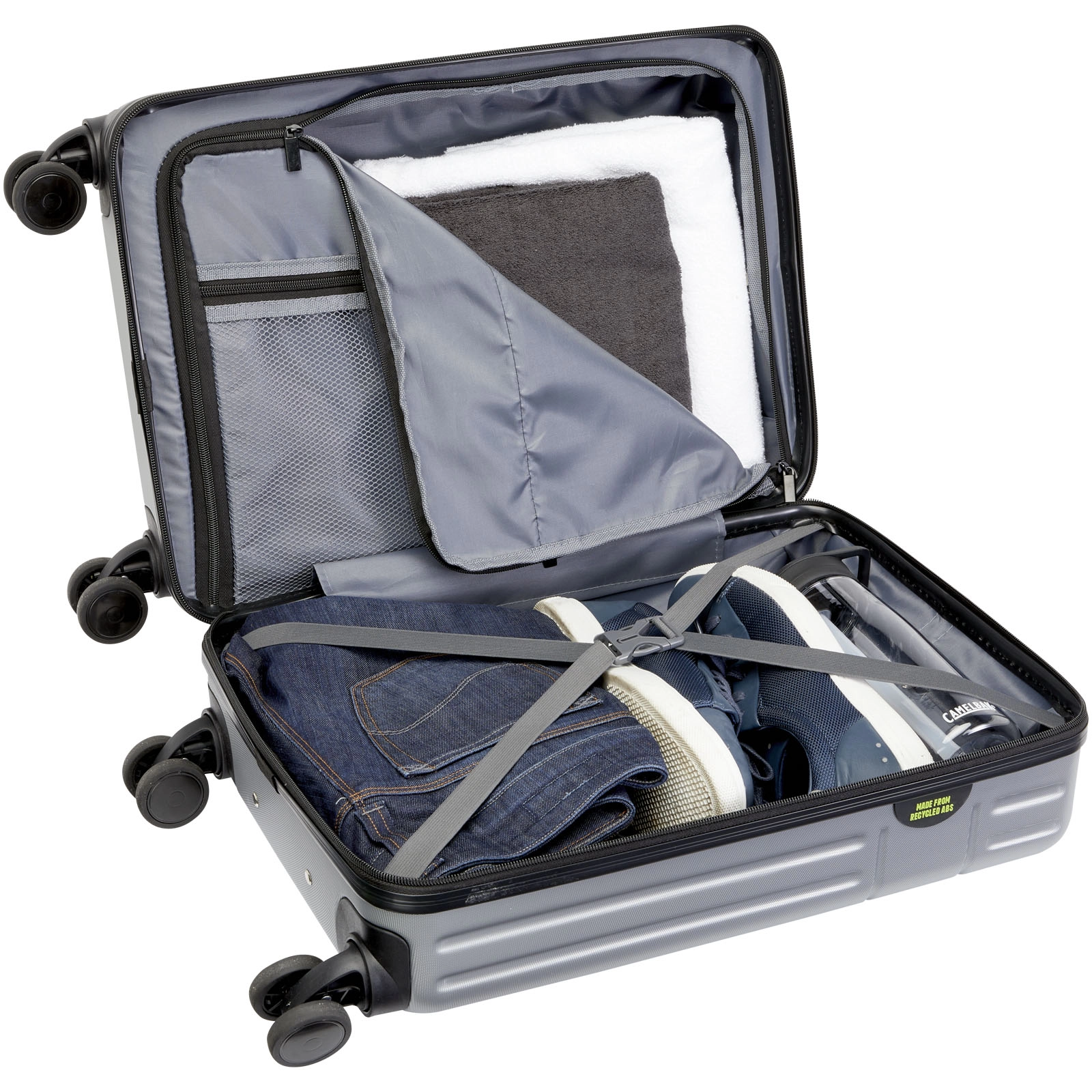 Immagine Trolley bagaglio a mano in materiale riciclato certificato GRS da 40 l per portatile da 20