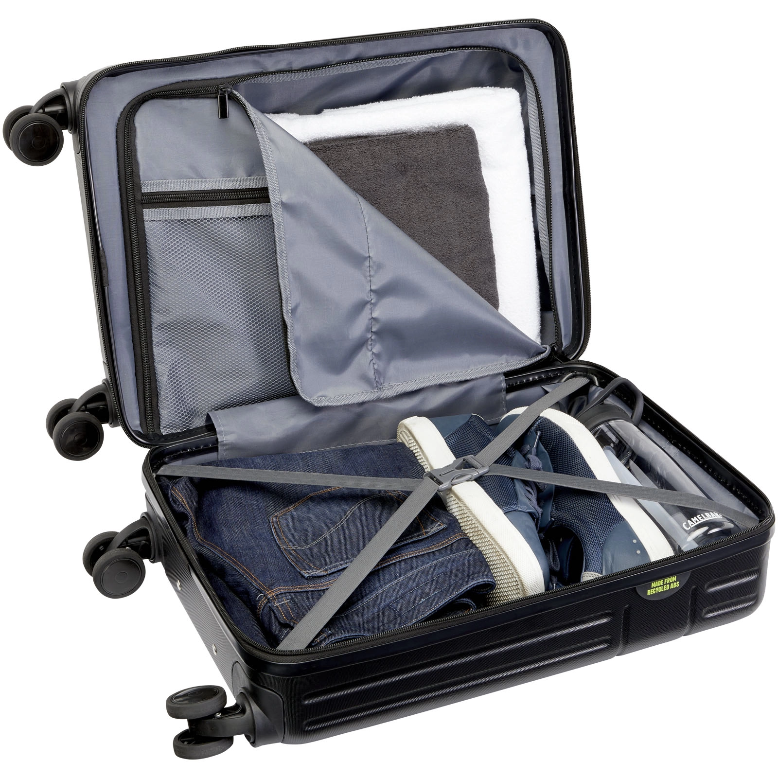 Immagine Trolley bagaglio a mano in materiale riciclato certificato GRS da 40 l per portatile da 20