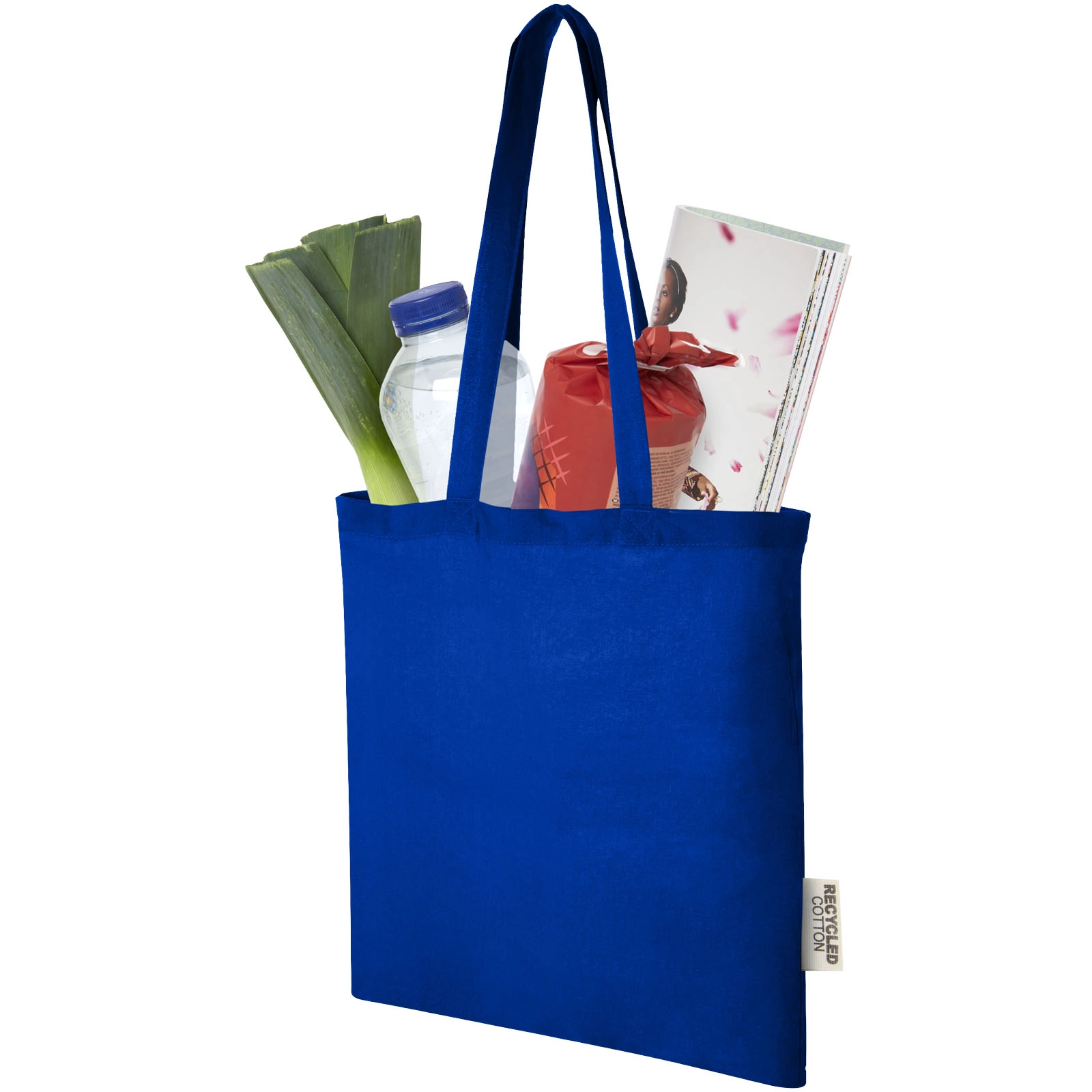 Immagine Tote bag in cotone riciclato GRS da 140 g/m2 Madras - 7L