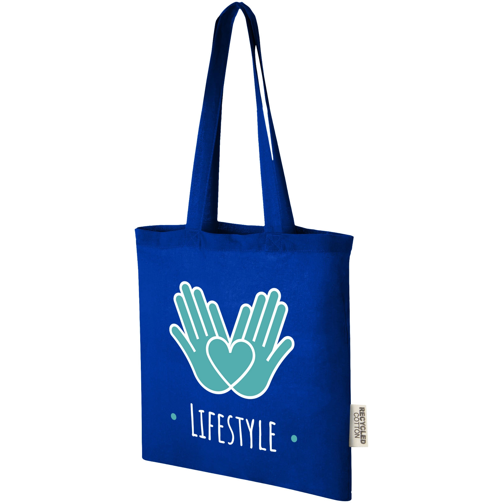 Immagine Tote bag in cotone riciclato GRS da 140 g/m2 Madras - 7L