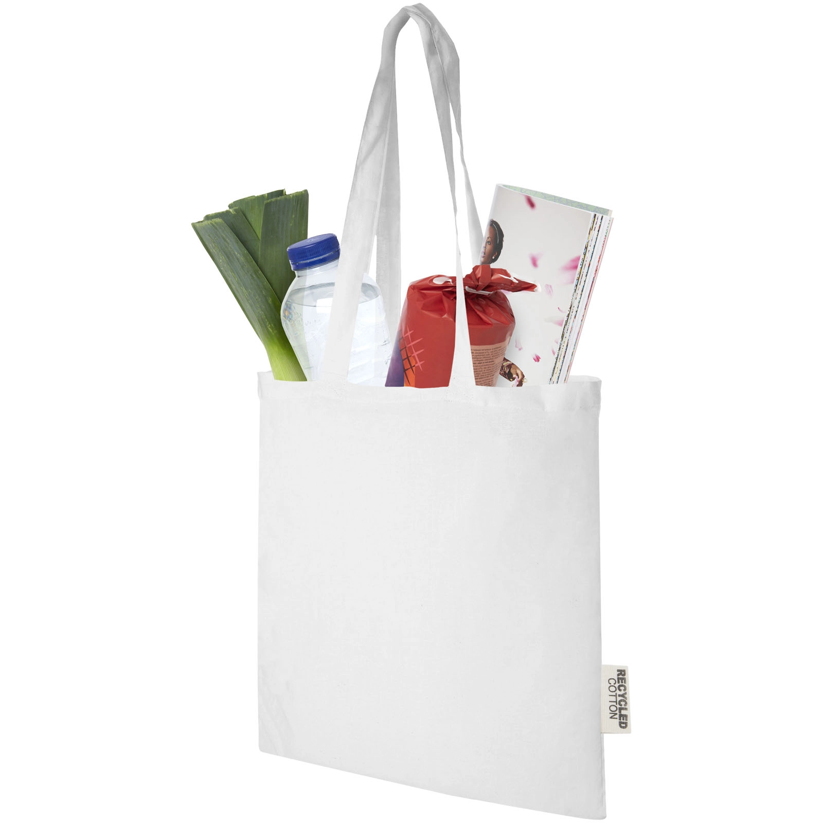 Immagine Tote bag in cotone riciclato GRS da 140 g/m2 Madras - 7L