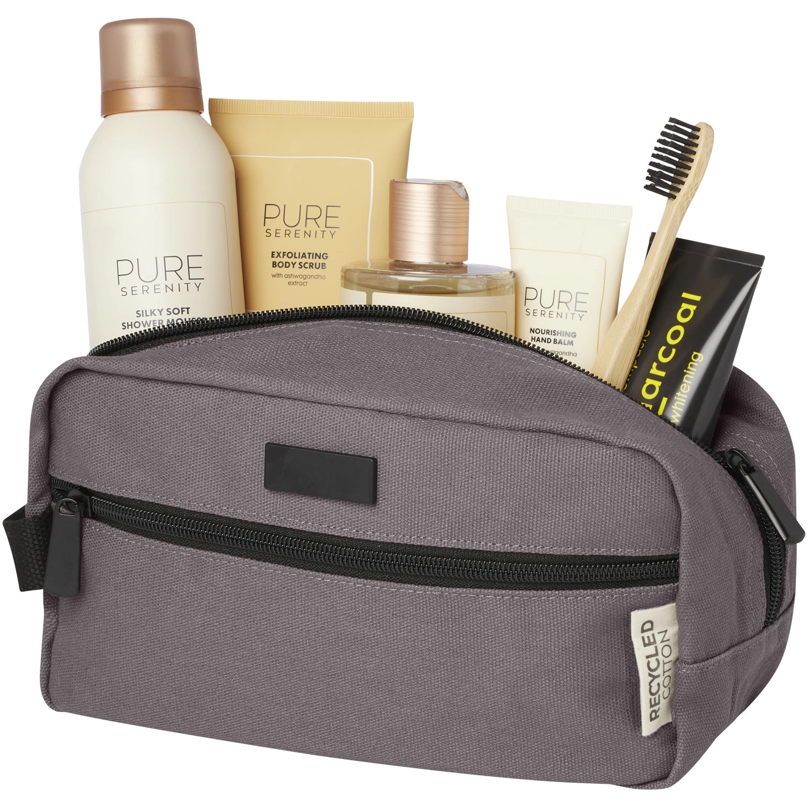 Immagine Borsa porta accessori in canvas riciclato certificato GRS Joey - 3,5 L