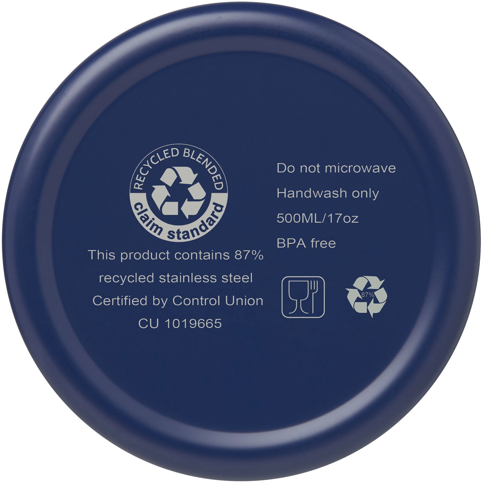 Immagine Borraccia termica con isolamento sottovuoto in rame e acciaio inossidabile riciclato certificato RCS da 500 ml Vasa