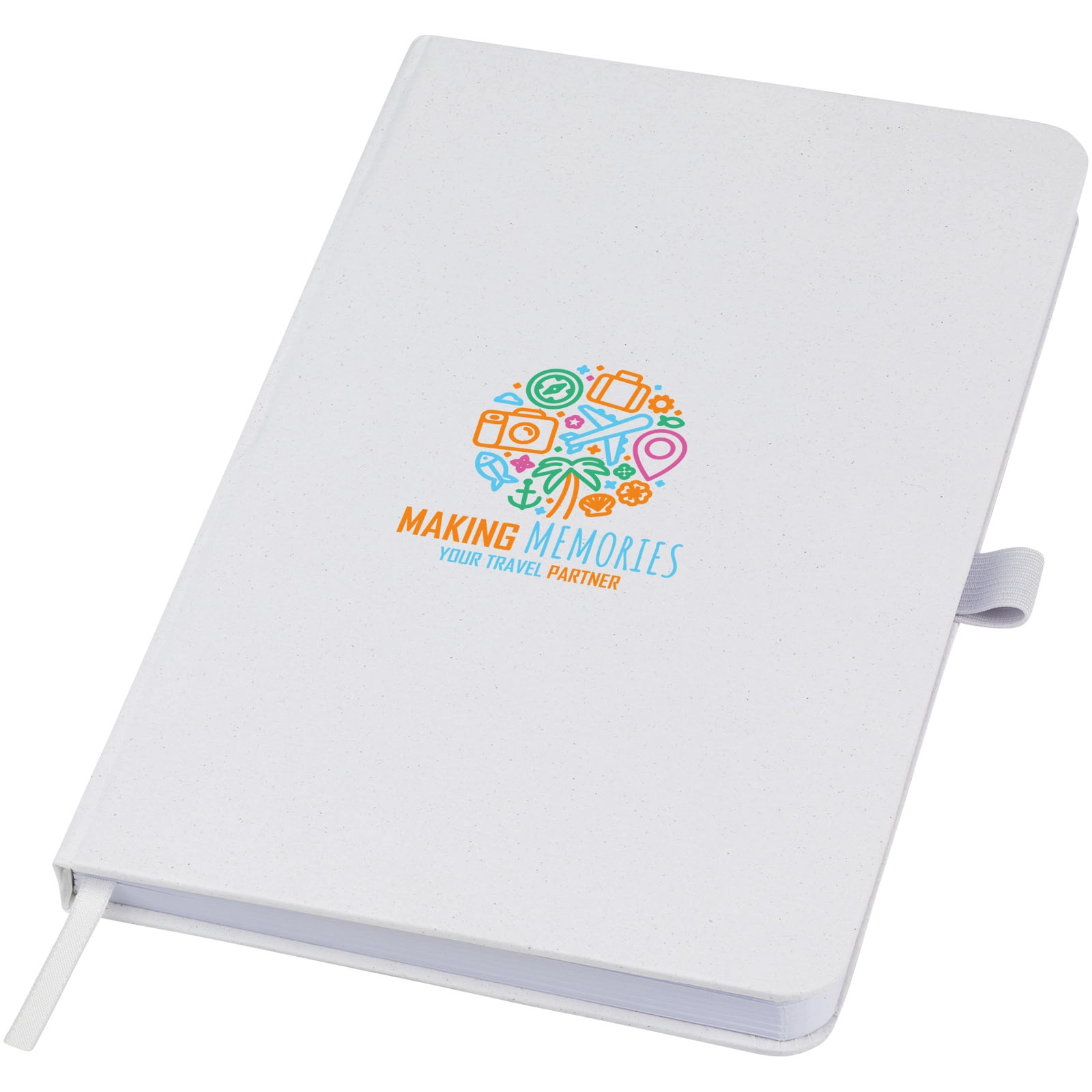 Immagine Blocco note con copertina rigida in carta crush Fabianna
