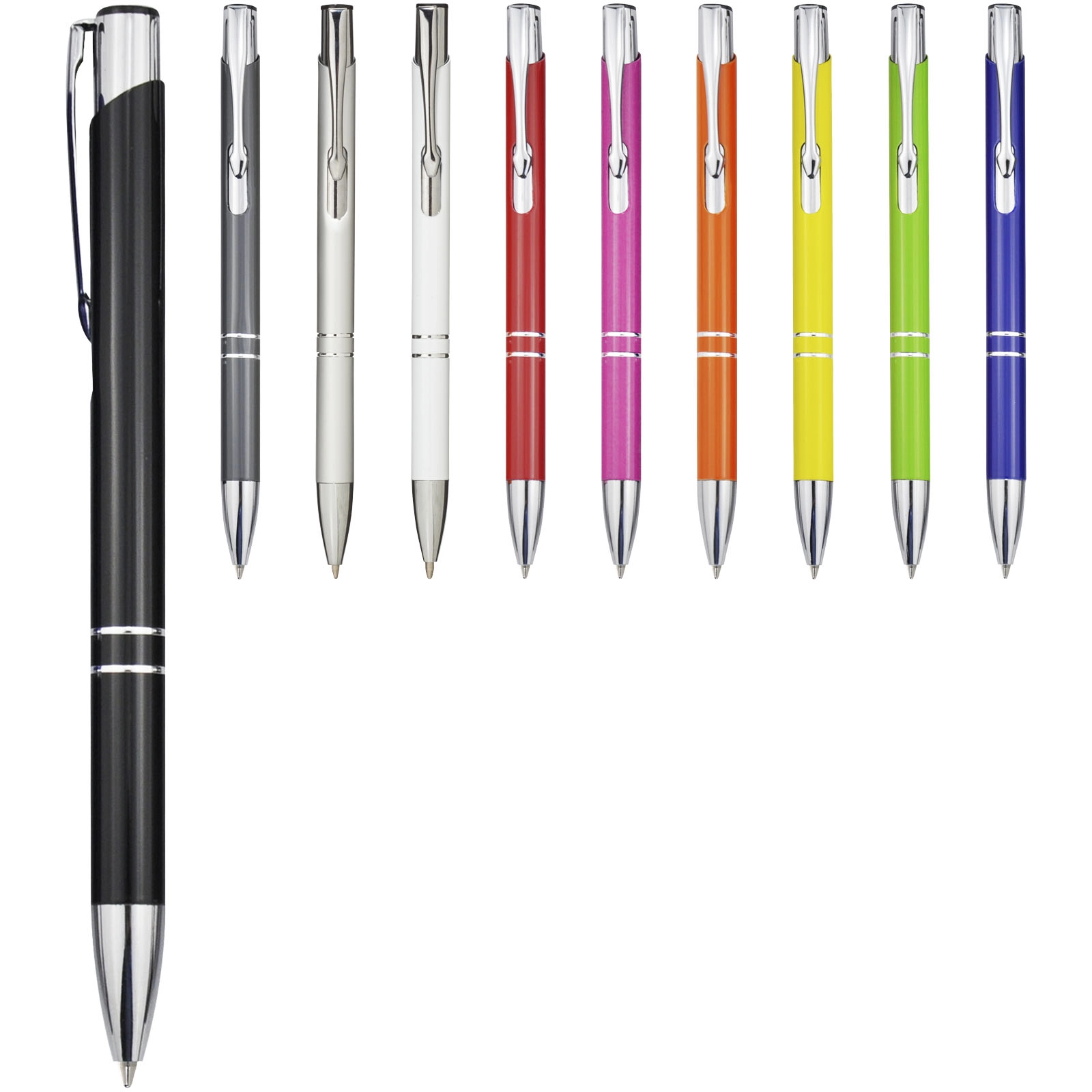 Immagine Penna a sfera in alluminio riciclato Moneta (inchiostro nero)