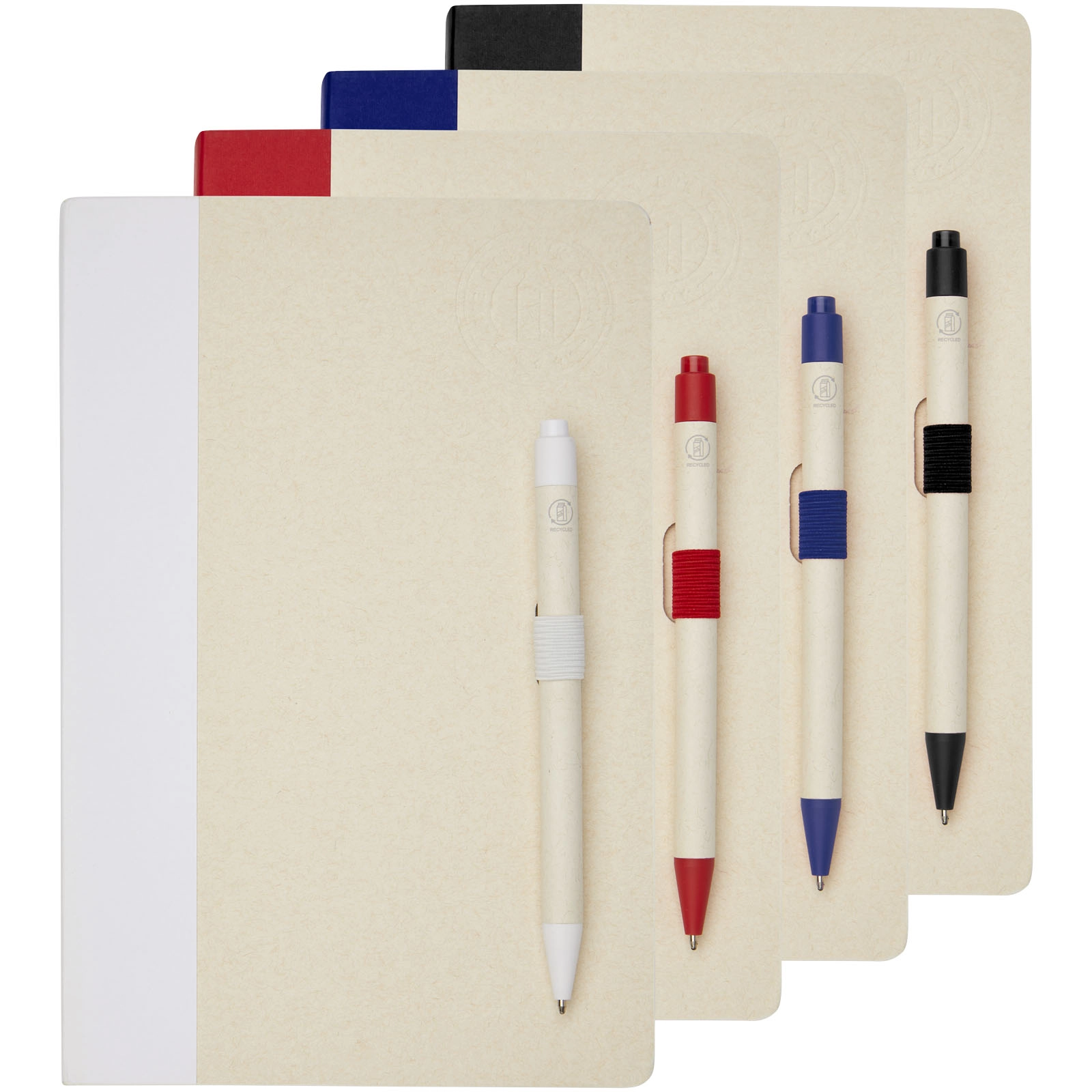 Immagine Set blocco note formato A5 e penna a sfera Dairy Dream realizzati con cartoni del latte riciclati