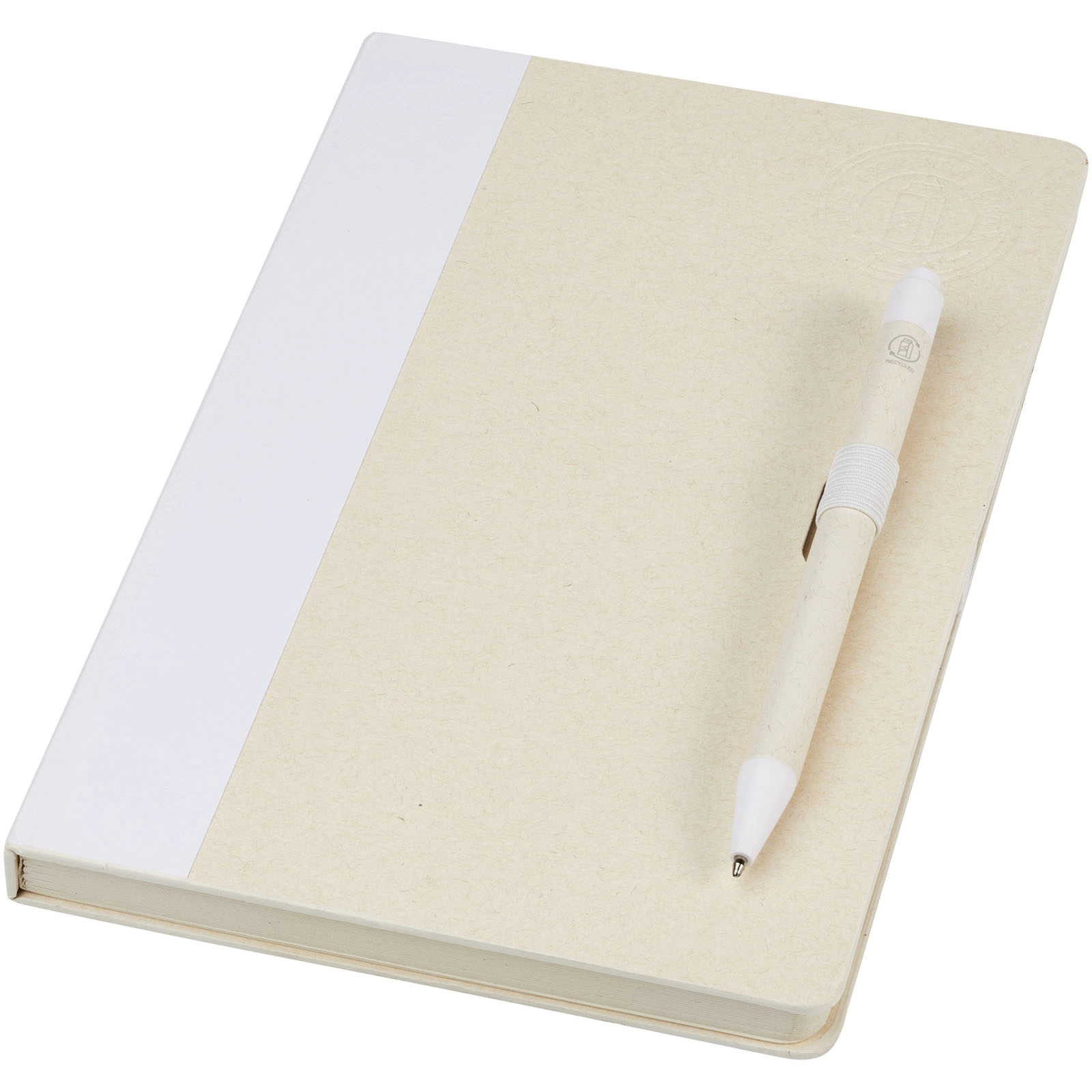 Immagine Set blocco note formato A5 e penna a sfera Dairy Dream realizzati con cartoni del latte riciclati