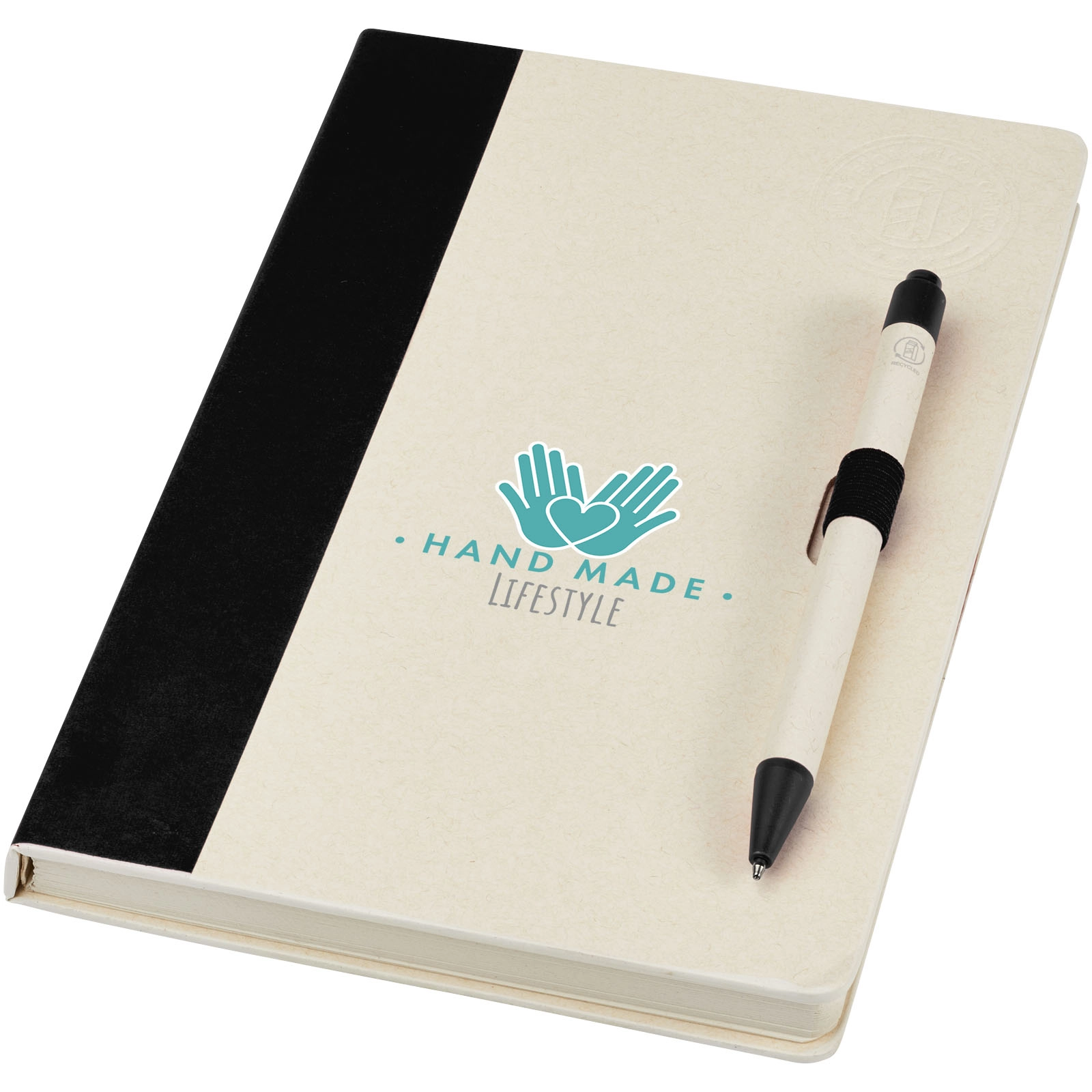 Immagine Set blocco note formato A5 e penna a sfera Dairy Dream realizzati con cartoni del latte riciclati