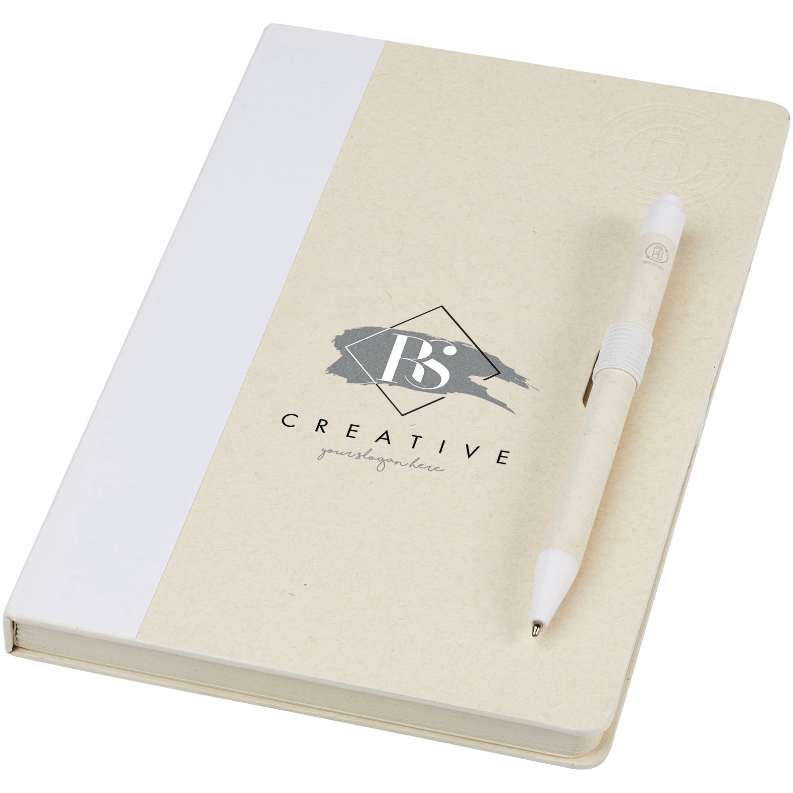 Immagine Set blocco note formato A5 e penna a sfera Dairy Dream realizzati con cartoni del latte riciclati