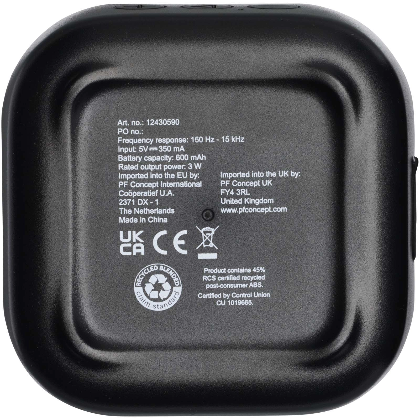 Immagine Mini speaker Bluetooth® 2.0 in plastica riciclata RCS da 3 W Stark