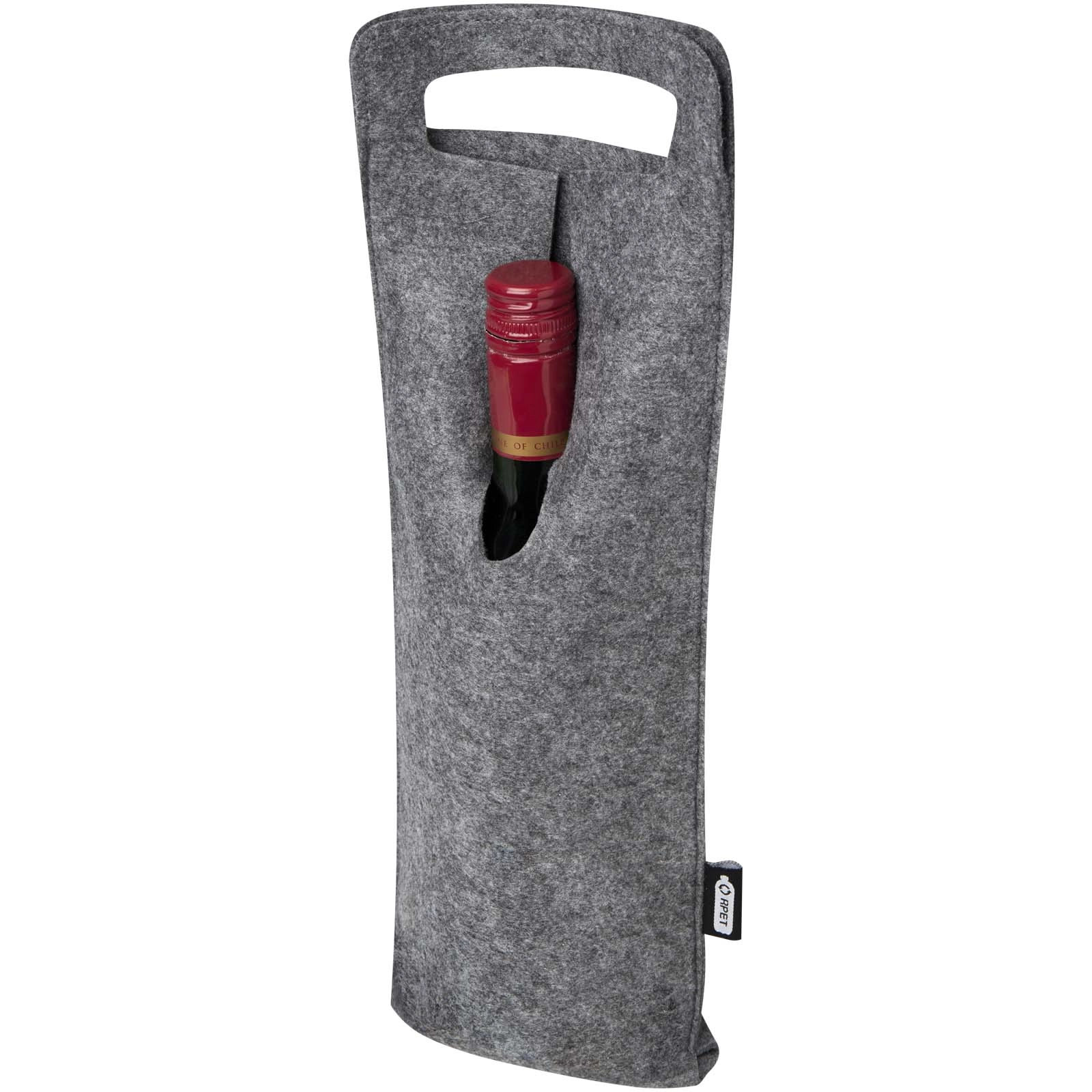 Immagine Sacchetto per bottiglia di vino in feltro riciclato certificato GRS da 75 cl Felta
