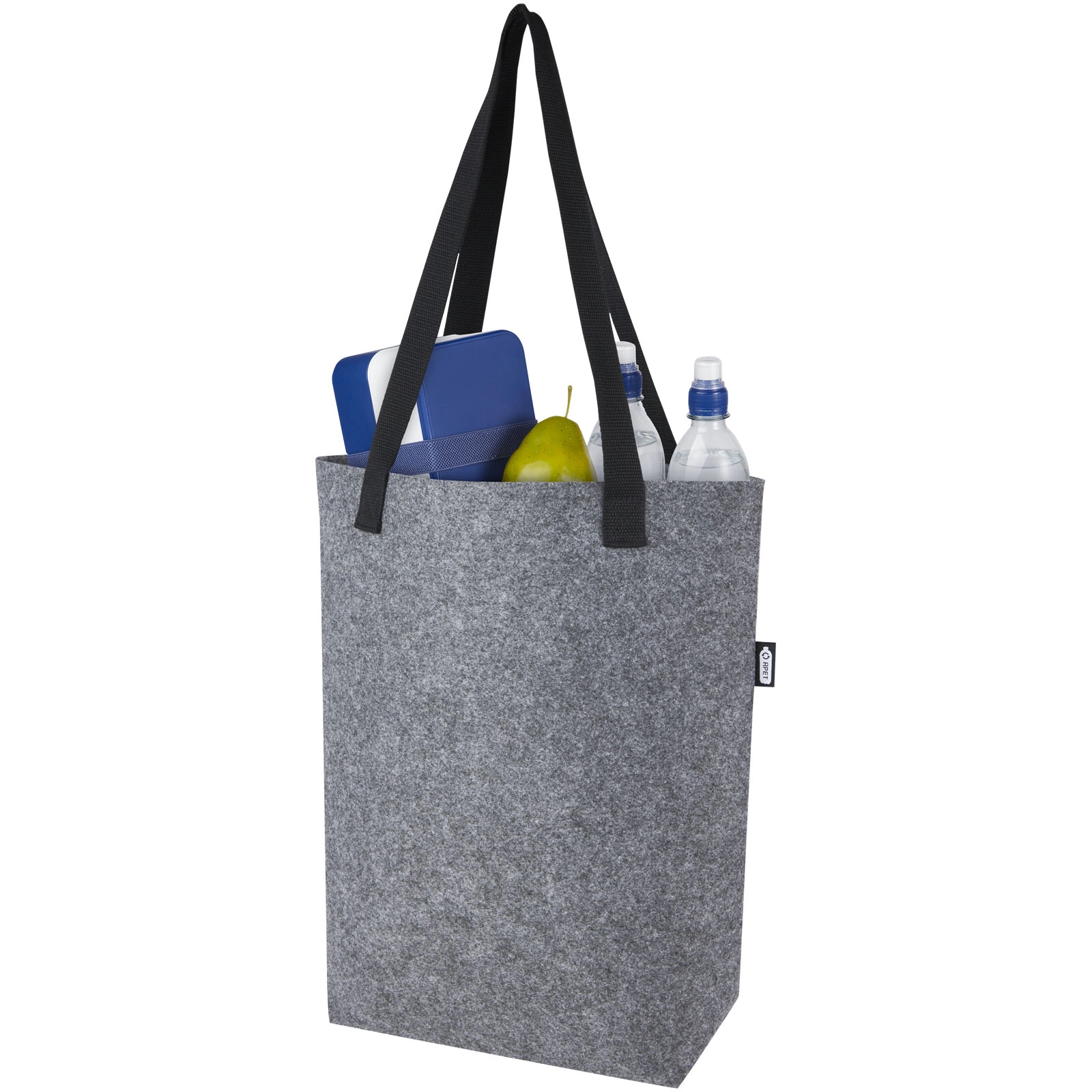 Immagine Tote bag con base ampia in feltro riciclato certificato GRS Felta - 12L