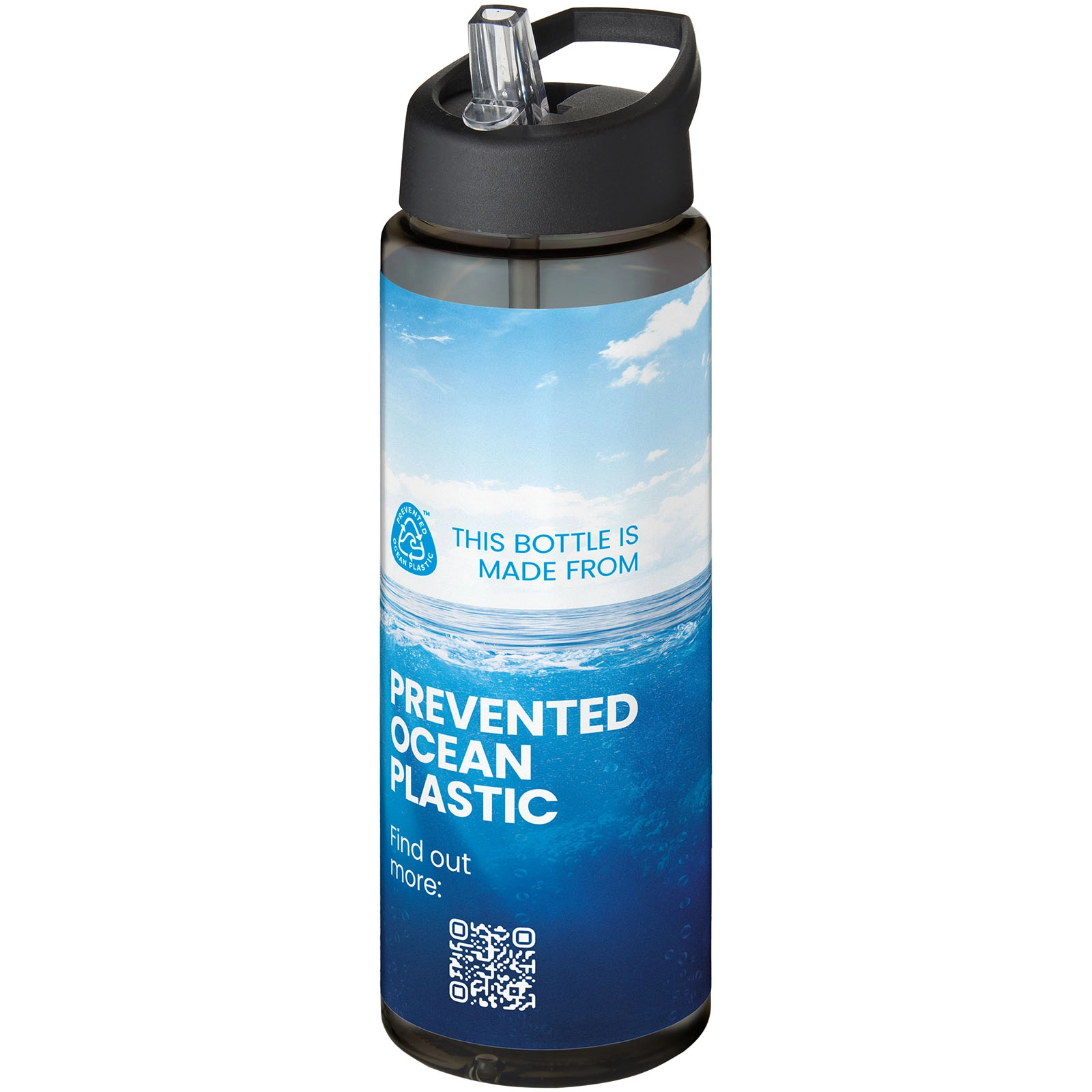 Immagine Borraccia sportiva da 850 ml con coperchio con beccuccio H2O Active® Eco Vibe 