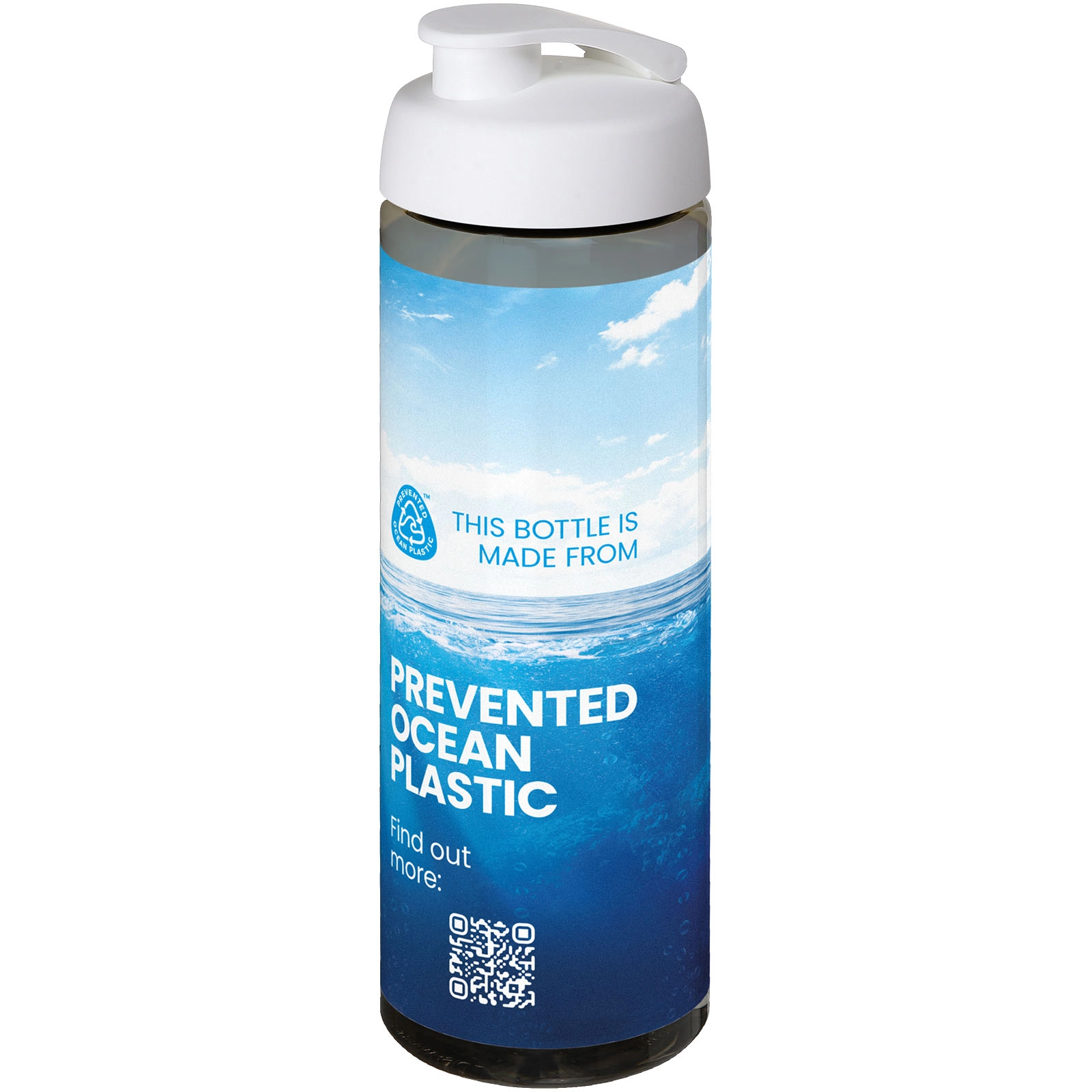 Immagine Borraccia sportiva da 850 ml con coperchio a scatto H2O Active® Eco Vibe