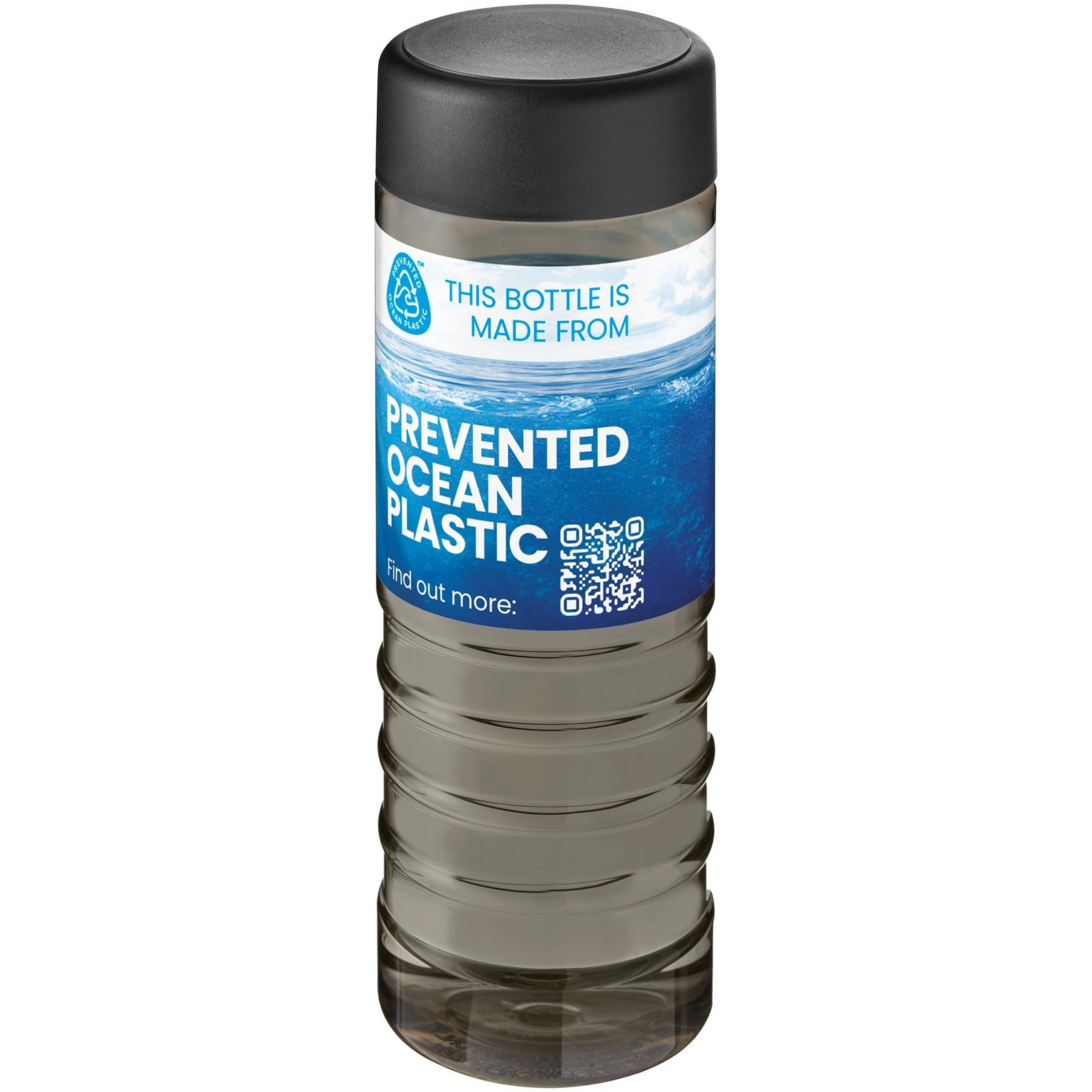 Immagine Borraccia sportiva da 750 ml con coperchio a vite H2O Active® Eco Treble