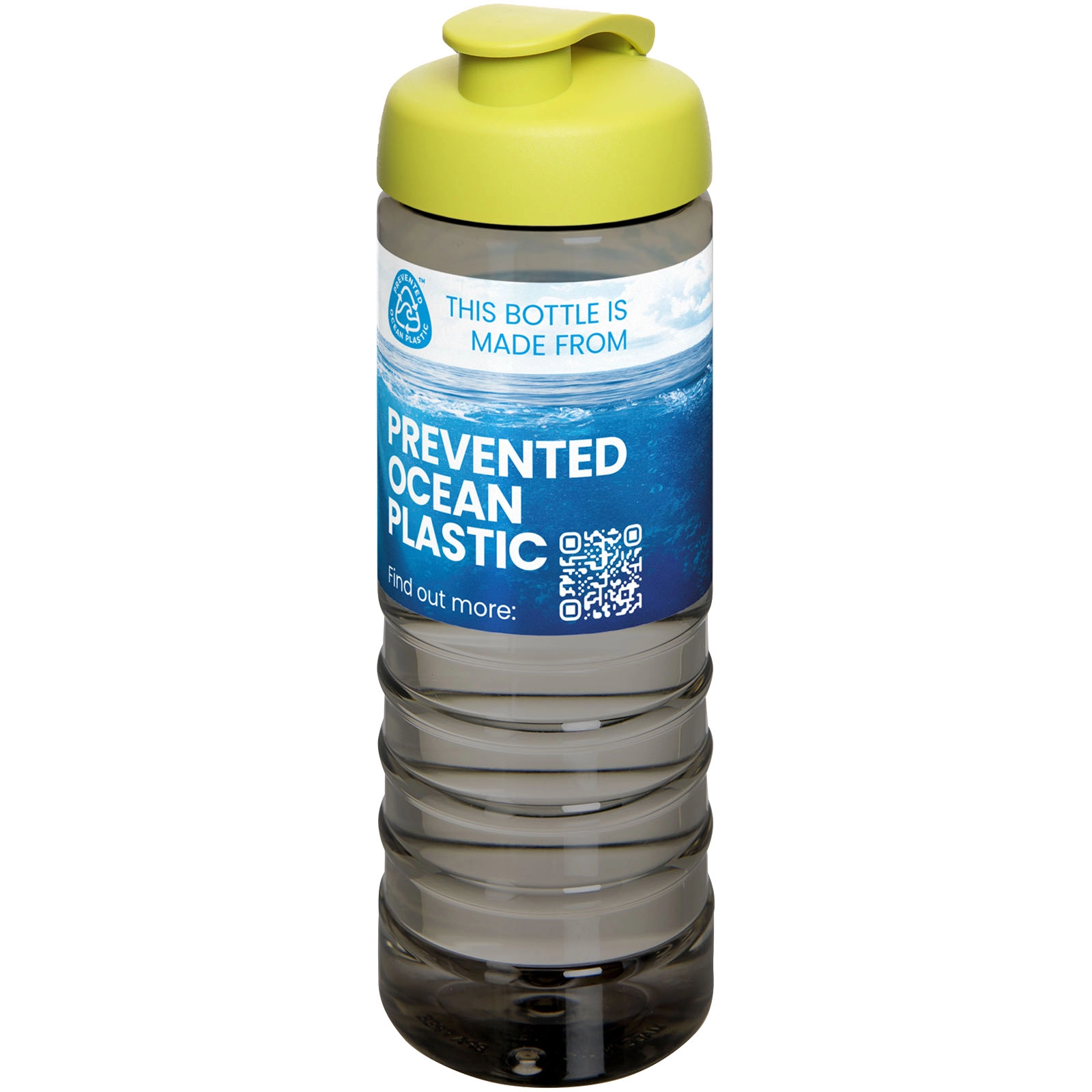 Immagine Borraccia sportiva con coperchio a scatto da 750 ml H2O Active® Eco Treble