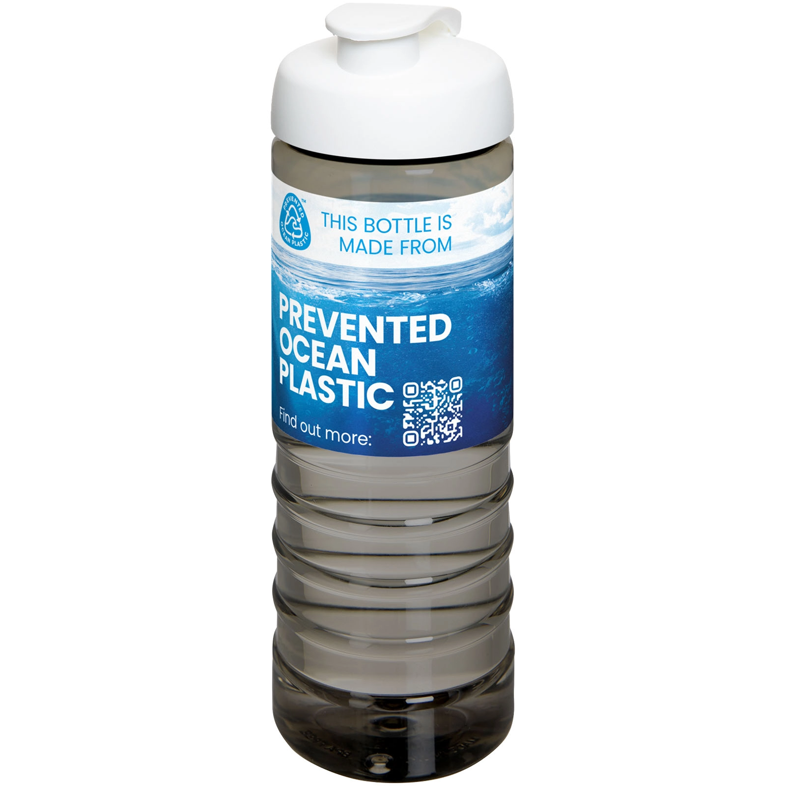 Immagine Borraccia sportiva con coperchio a scatto da 750 ml H2O Active® Eco Treble