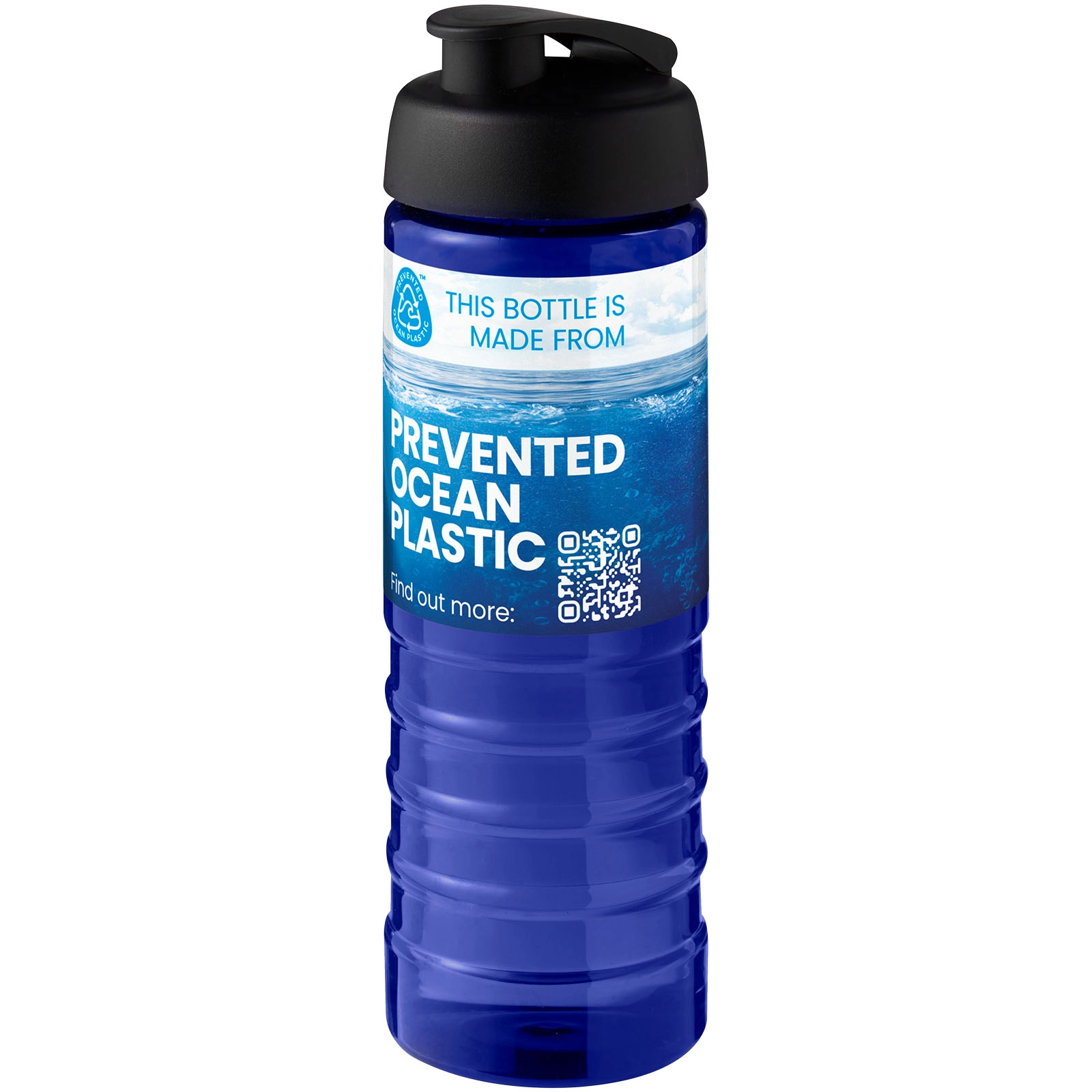Immagine Borraccia sportiva con coperchio a scatto da 750 ml H2O Active® Eco Treble