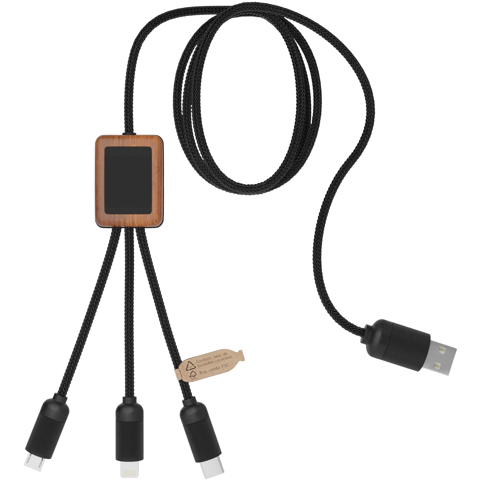 Immagine Cavo SCX.design C29 in bambù 3-in-1