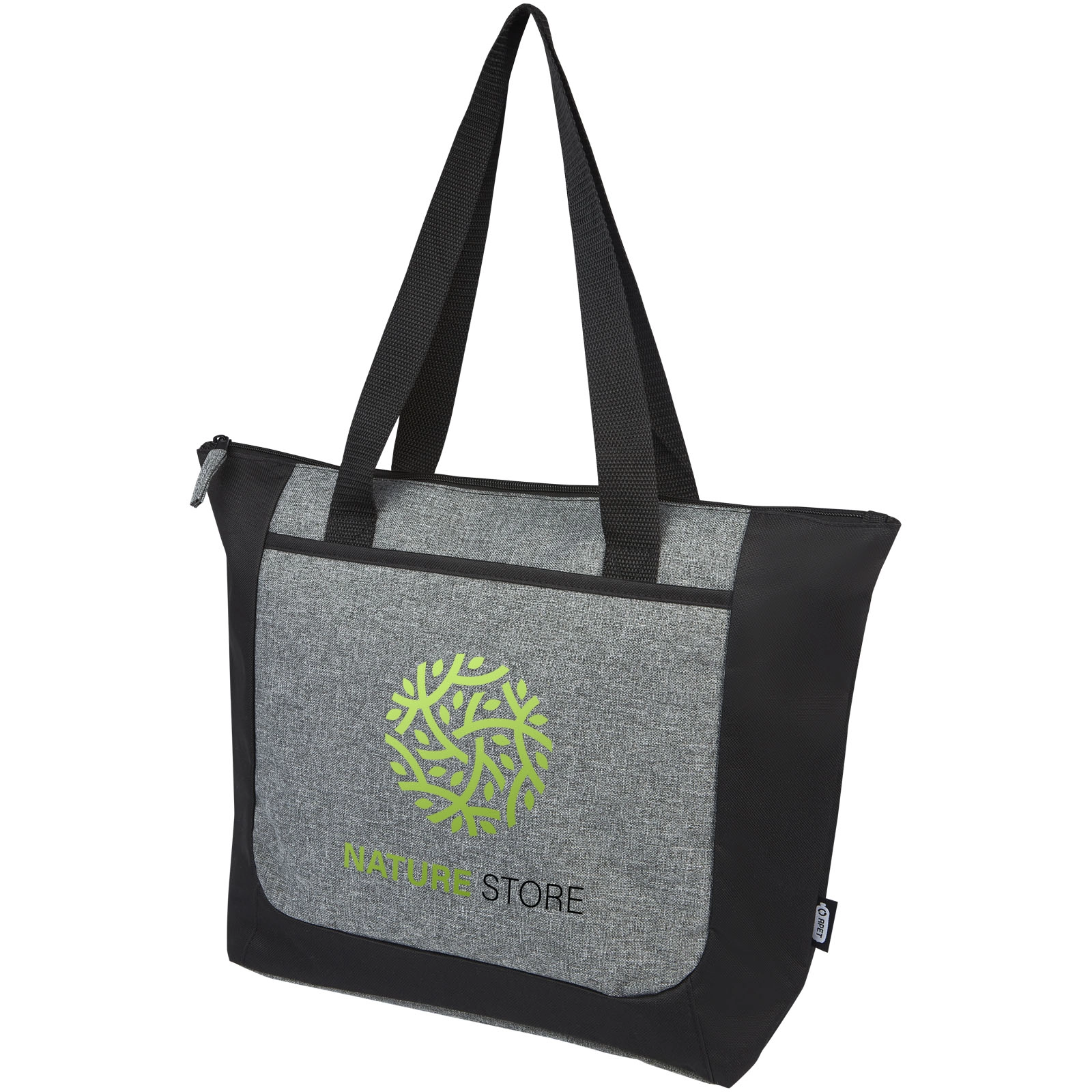 Immagine Tote bag bicolore con zip in materiale riciclato certificato GRS Reclaim 15L