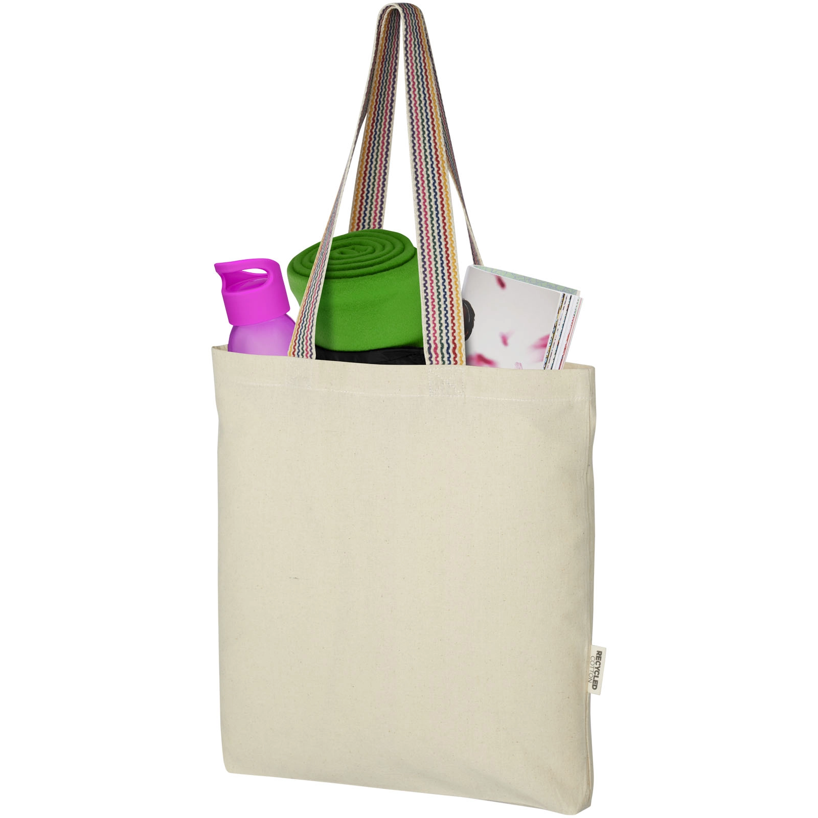 Immagine Tote bag in cotone riciclato da 180 g/m² Rainbow - 5L