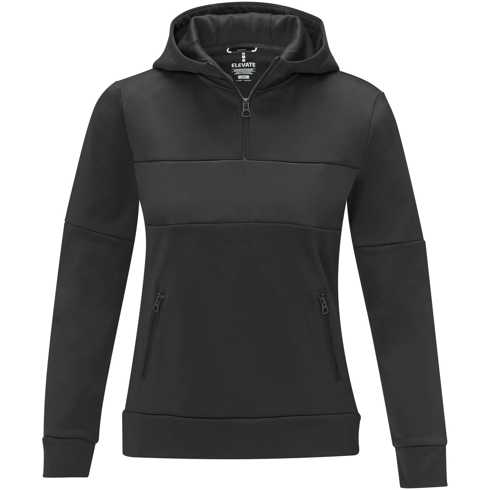 Immagine Felpa anorak con cappuccio da donna a mezza zip Sayan