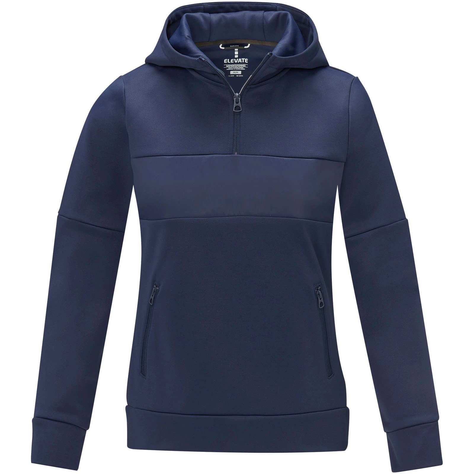 Immagine Felpa anorak con cappuccio da donna a mezza zip Sayan