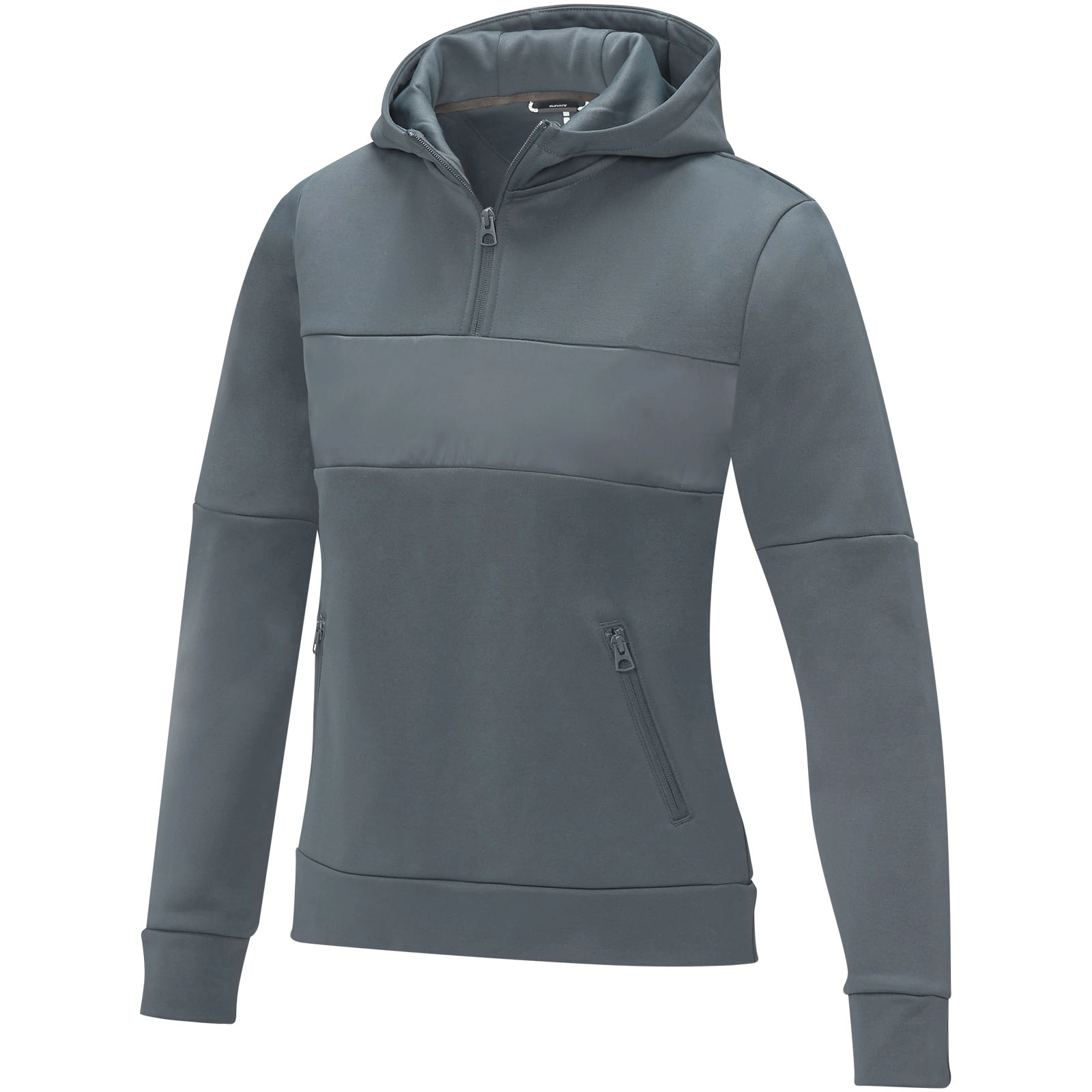 Immagine Felpa anorak con cappuccio da donna a mezza zip Sayan
