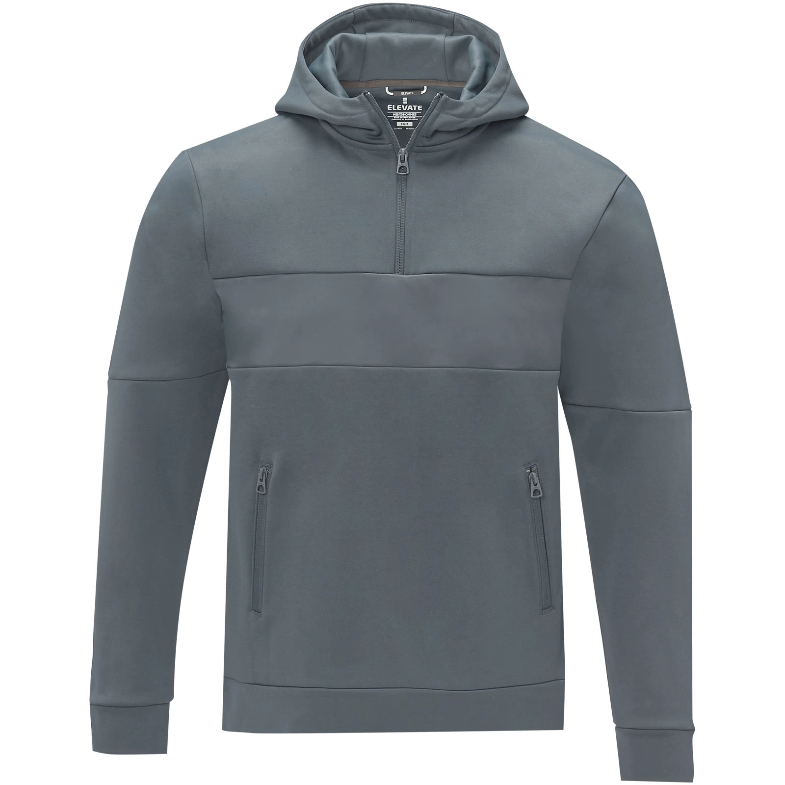 Immagine Felpa anorak con cappuccio da uomo a mezza zip Sayan