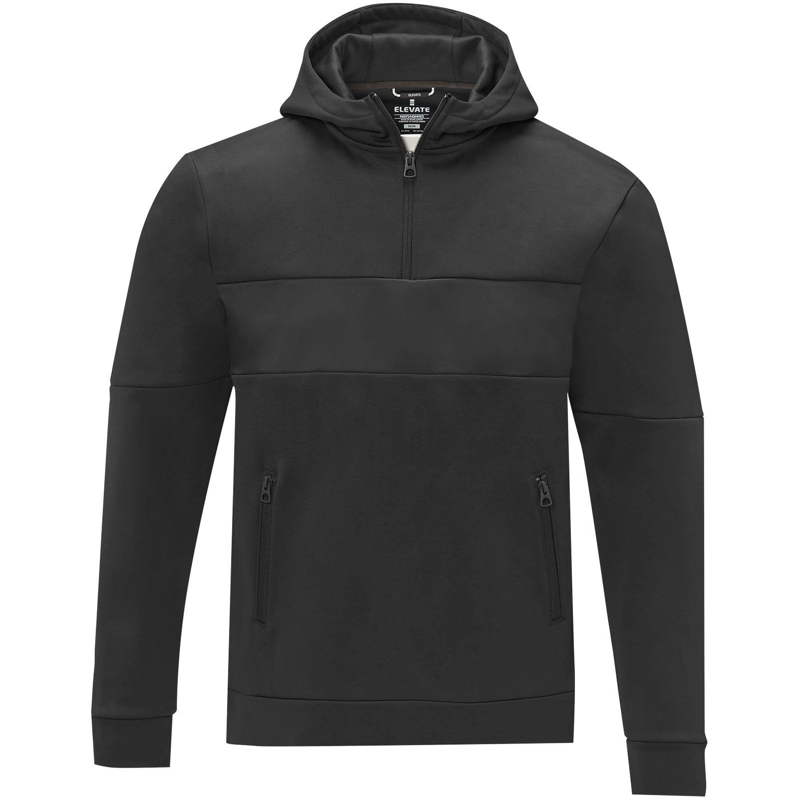 Immagine Felpa anorak con cappuccio da uomo a mezza zip Sayan