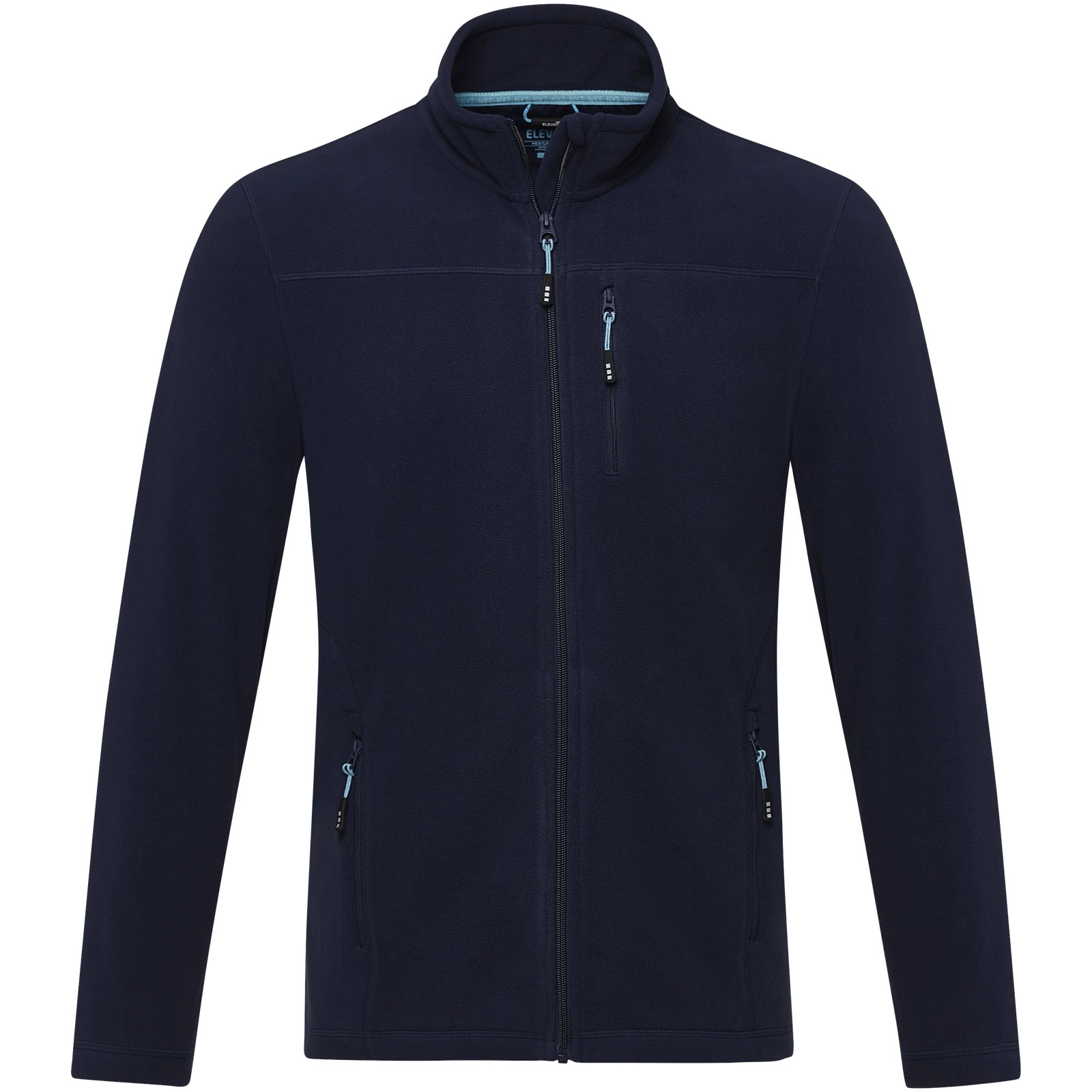 Immagine Giacca da uomo in pile con zip integrale in materiale riciclato certificato GRS Amber