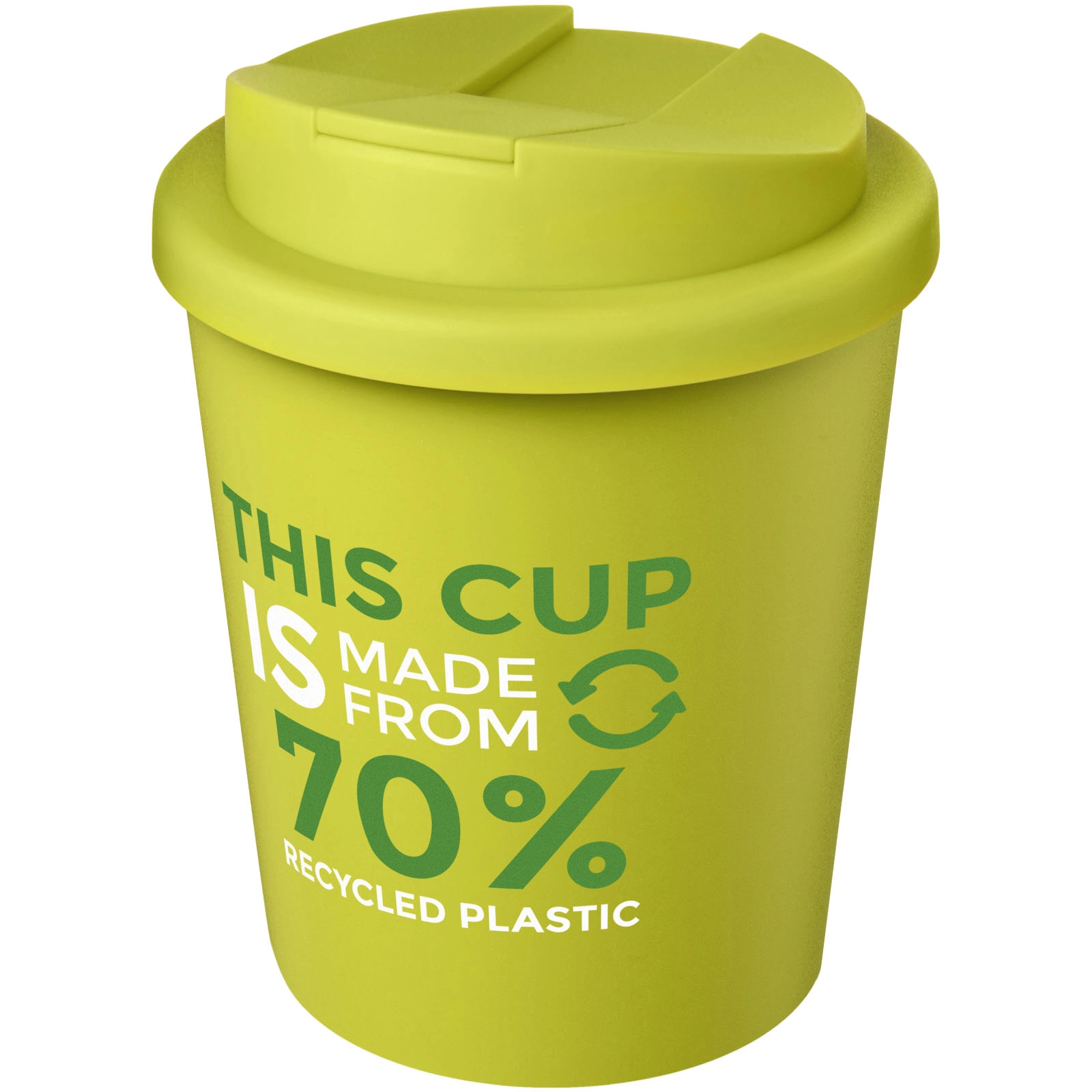Immagine Bicchiere Americano® Espresso Eco da 250 ml in materiale riciclato con coperchio a prova di perdita