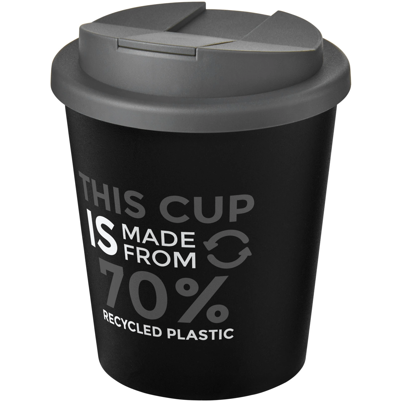 Immagine Bicchiere Americano® Espresso Eco da 250 ml in materiale riciclato con coperchio a prova di perdita