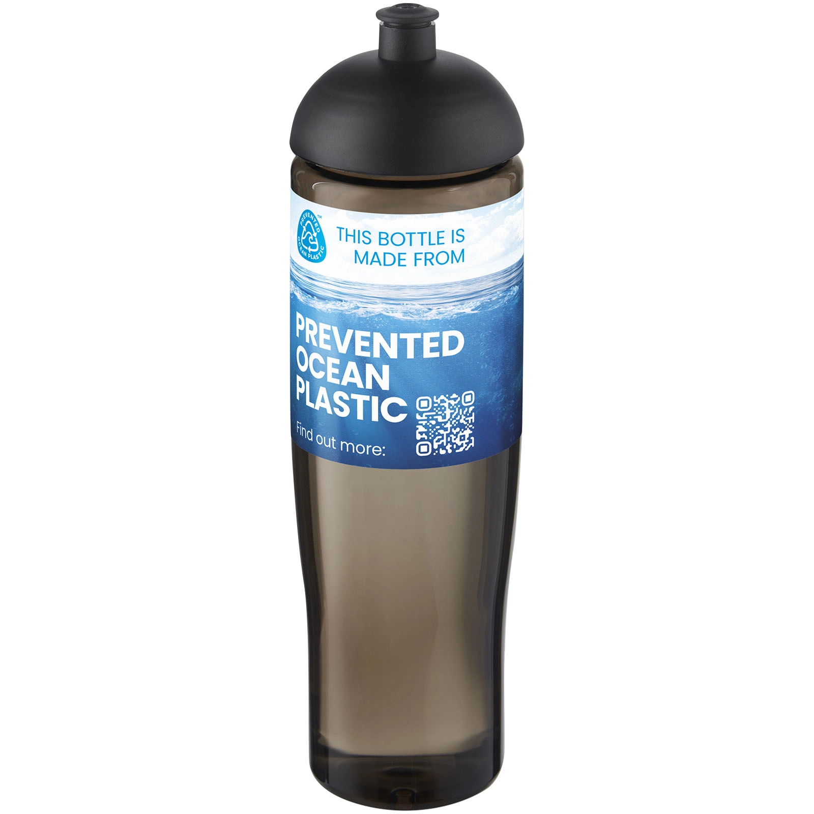 Immagine Borraccia sportiva da 700 ml con coperchio a cupola H2O Active® Eco Tempo