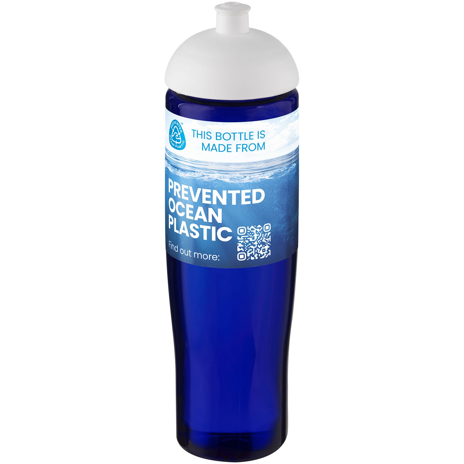Immagine Borraccia sportiva da 700 ml con coperchio a cupola H2O Active® Eco Tempo